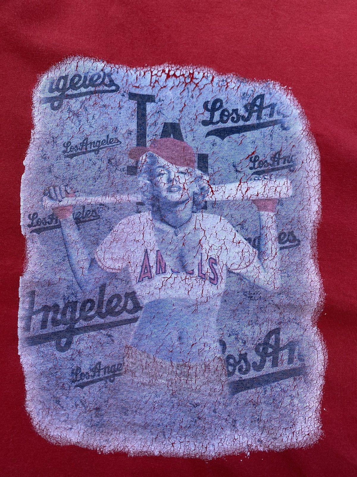 MLB Rare Vintage Marilyn Monroe Los Angeles Angles Tshirt Size US L / EU 52-54 / 3 - 11 Thumbnail