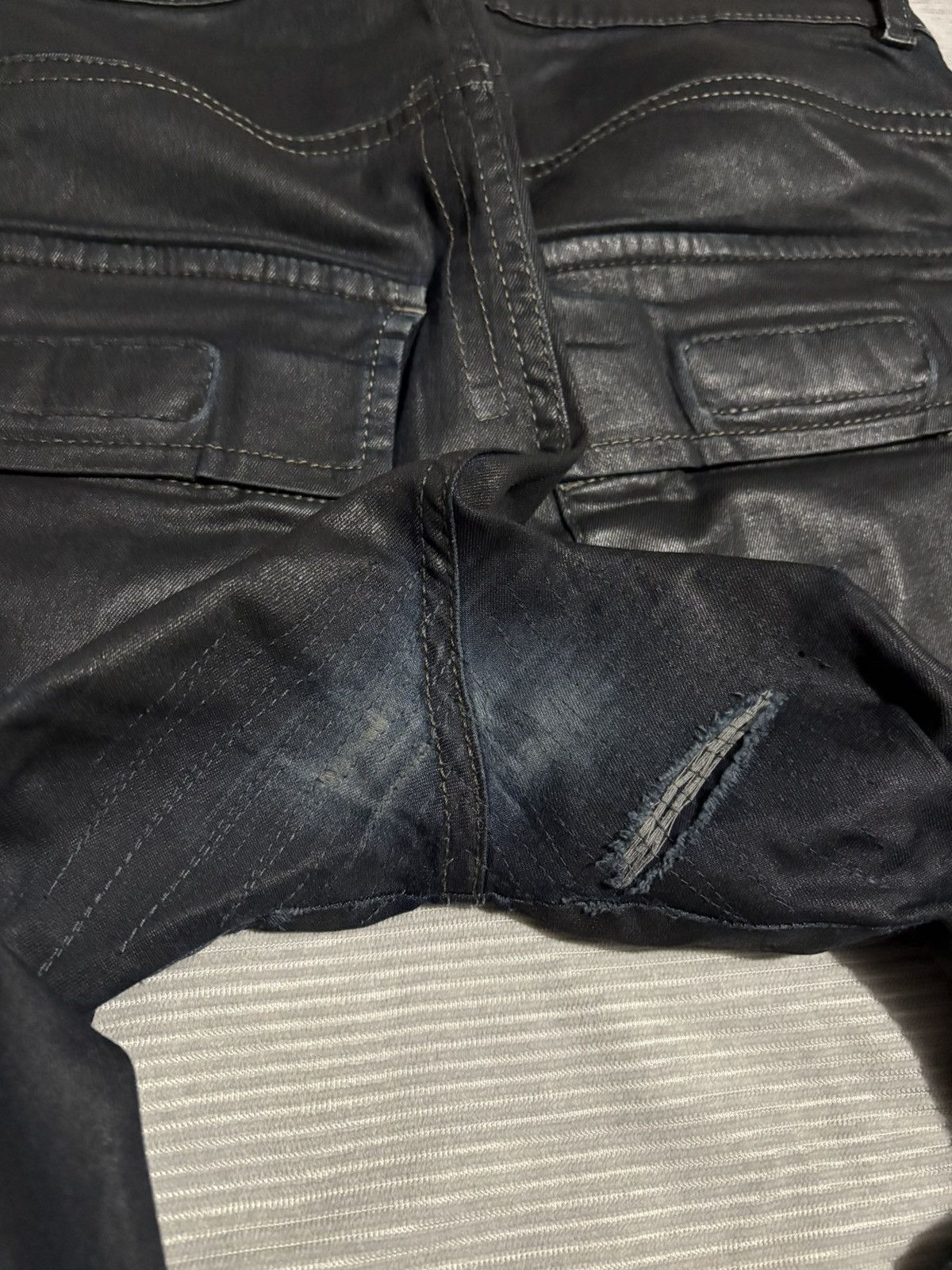 Rick Owens Drkshdw 28 SS14 Rick Owens Vicious Black Mineral Memphis waxed jeans Size US 28 / EU 44 - 9 Thumbnail