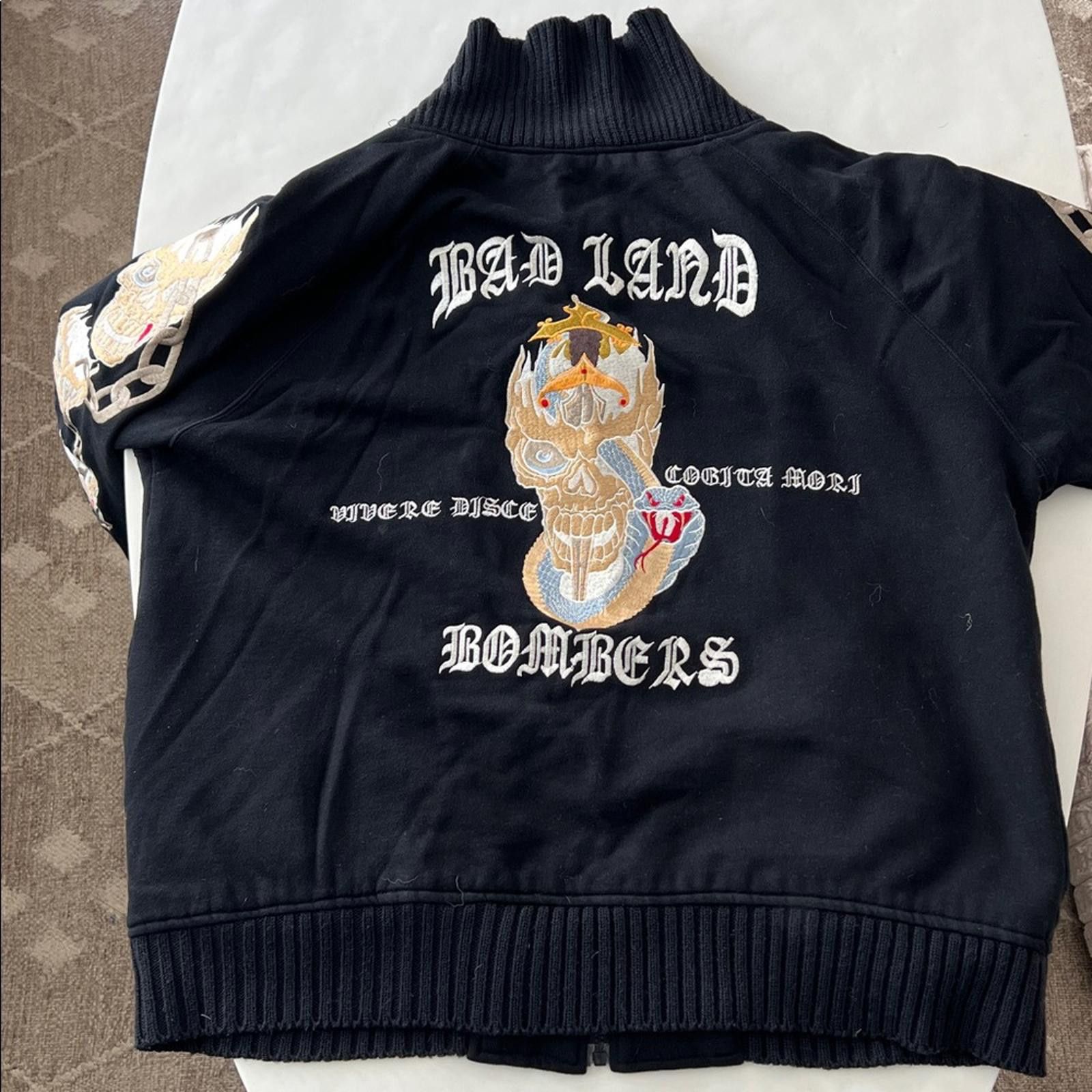 Other Orient Express Skull Sukajan Vintage Japanese Bomber Jacket Size US XL / EU 56 / 4 - 4 Thumbnail