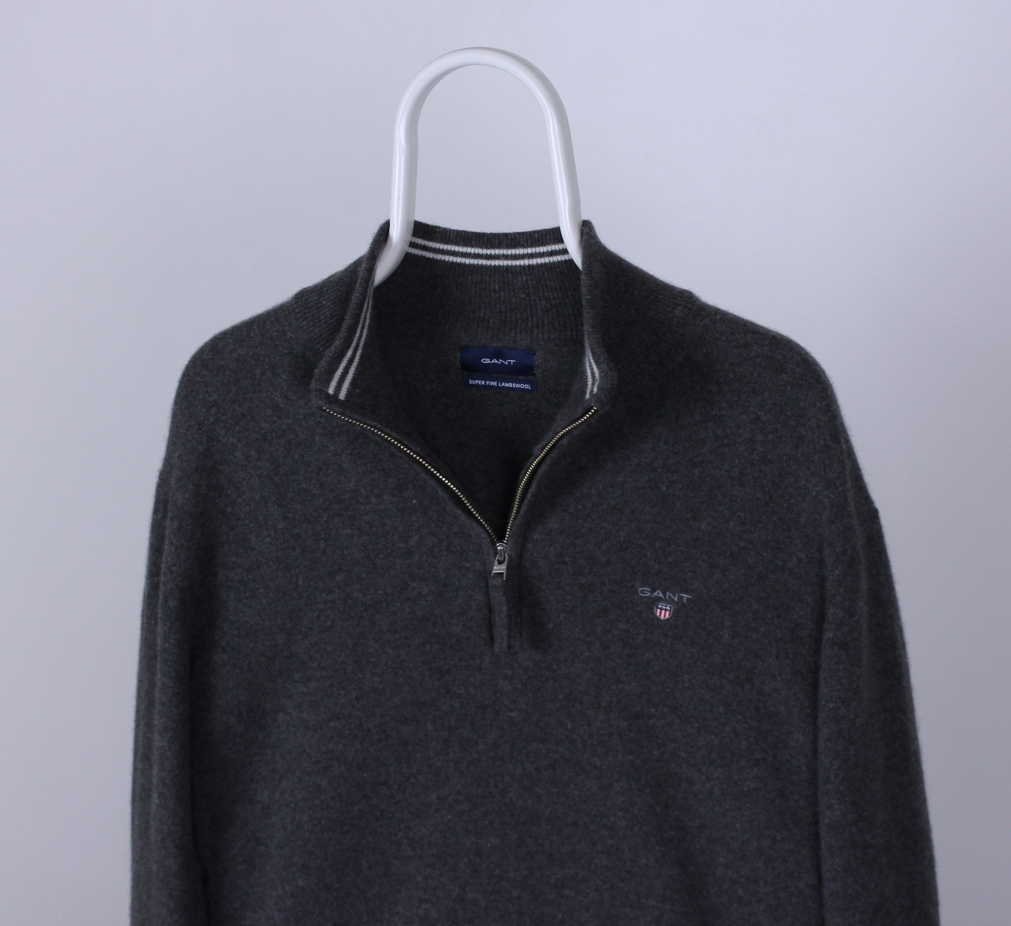 Gant Gant jumper 3/4 zip sweater pure wool cashmere M L Size US L / EU 52-54 / 3 - 7 Thumbnail