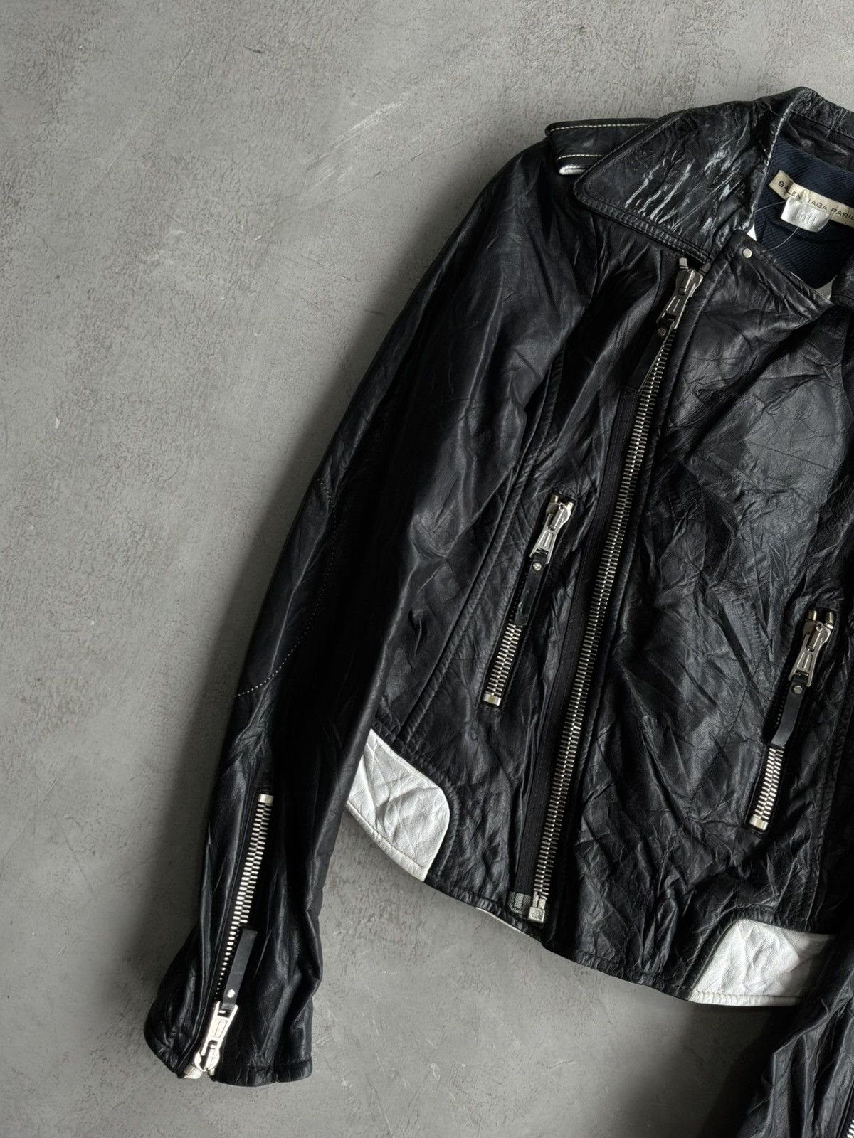 Balenciaga Balenciaga - Joyce Leather Biker Jacket Size XS / US 0-2 / IT 36-38 - 2 Thumbnail