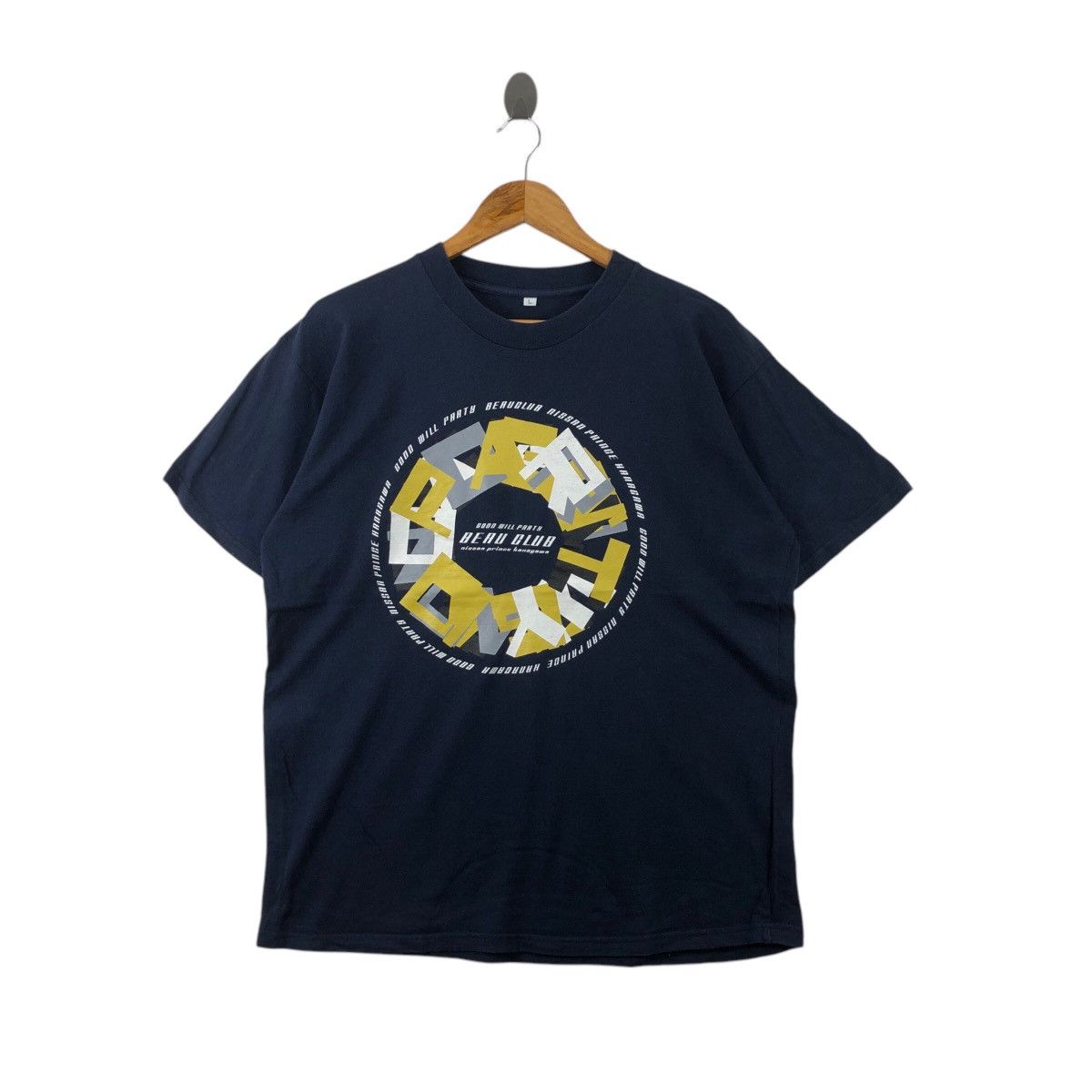 Japanese Brand × Vintage Vintage Good Will Party Beau Club Tee Shirt Big Logo Size US L / EU 52-54 / 3 - 1 Thumbnail