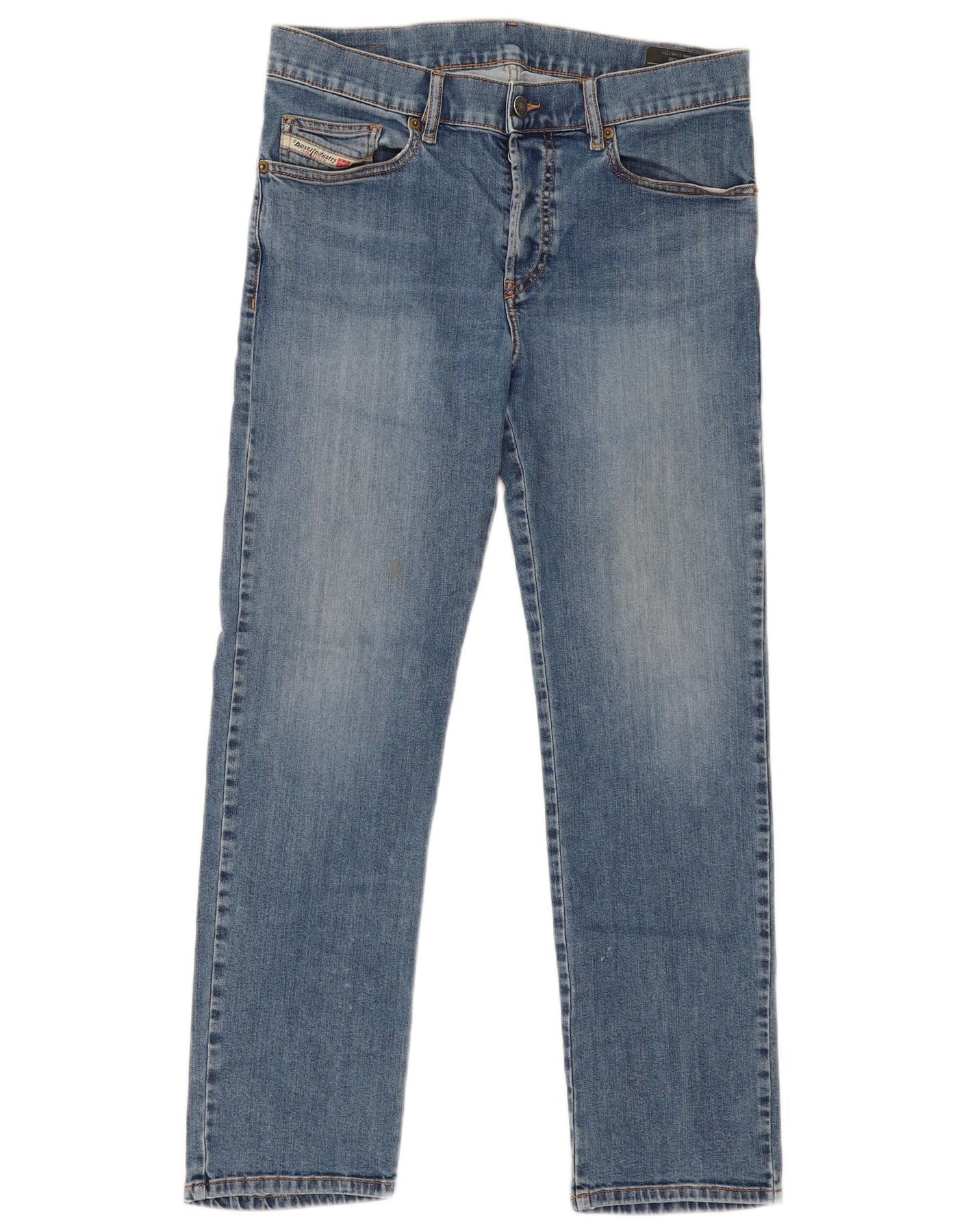 Diesel Womens Straight Jeans W30 L27 Blue Cotton Size 42" / US 20 - 1 Thumbnail