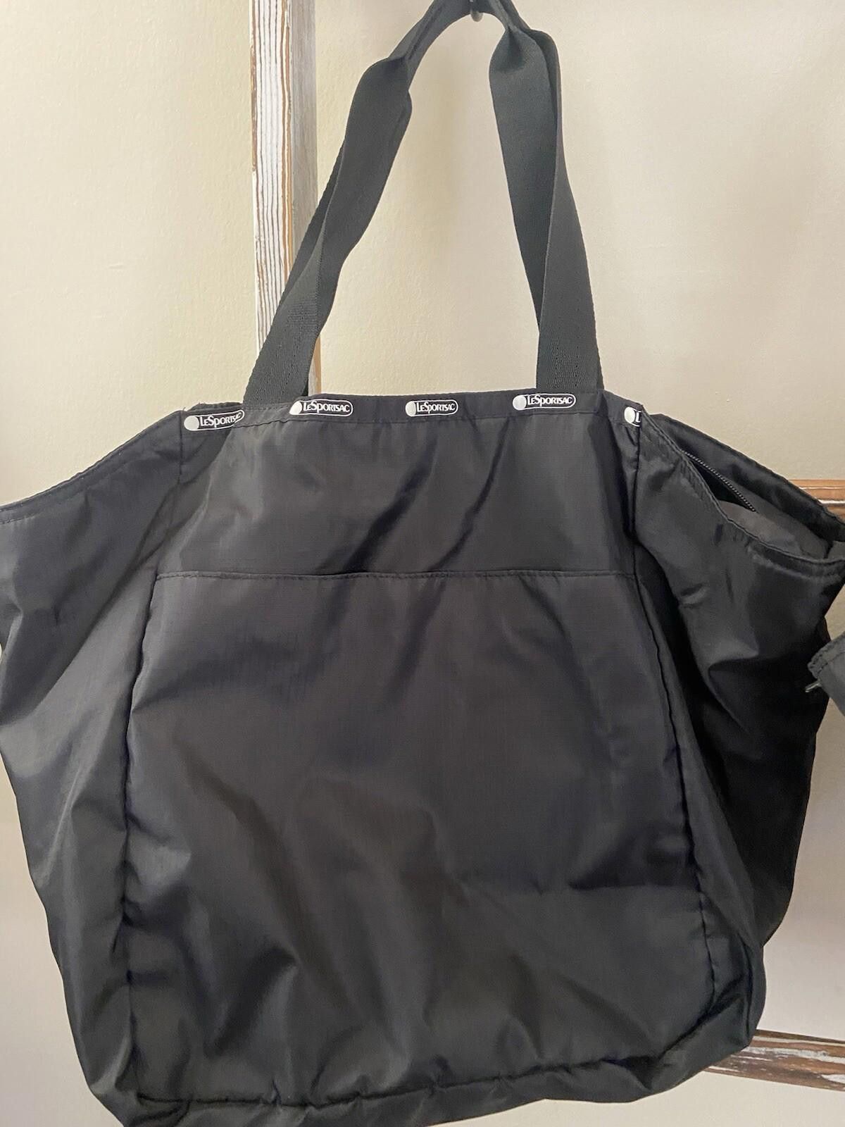 LeSportsac 4piece Lesportsac black nylon tote bags + gray pouch set Size ONE SIZE - 8 Thumbnail