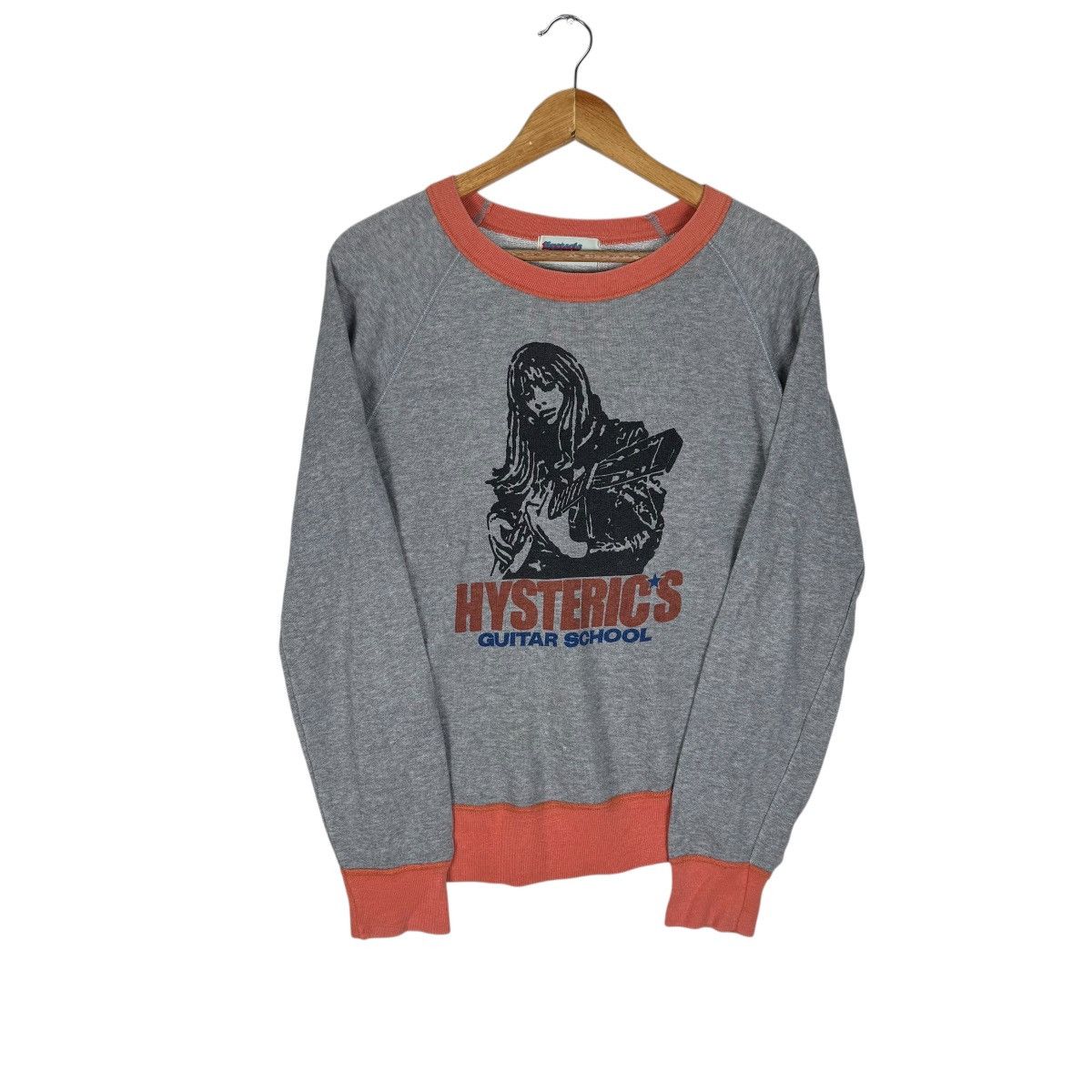 Hysteric Glamour 🔥HYSTERIC GLAMOUR GUITAR ROCK CREWNECK SWEATSHIRT Size M / US 6-8 / IT 42-44 - 1 Thumbnail