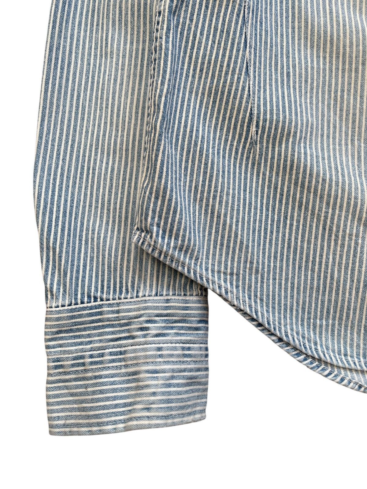 Number (N)ine Number (N)ine S08-NNS001C Zippo Hickory Denim Shirt Size US S / EU 44-46 / 1 - 7 Thumbnail