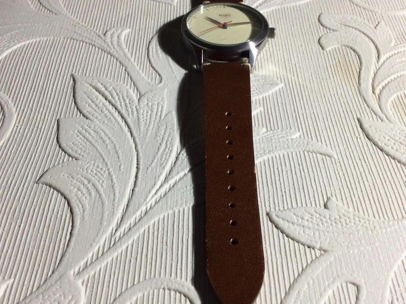 Designer Miro cream /dark Brown Men's leather strap Watch Size ONE SIZE - 11 Thumbnail