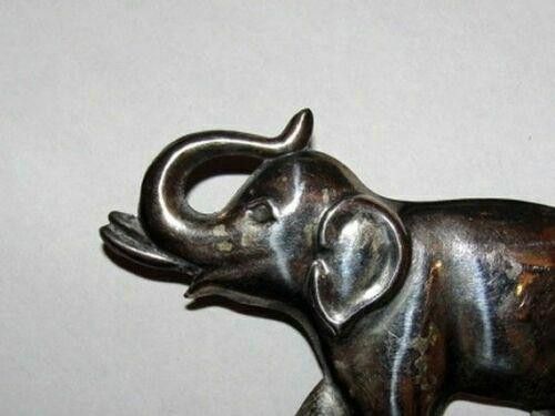 Designer Lucky Sterling Silver Elephant Pin Size ONE SIZE - 2 Thumbnail