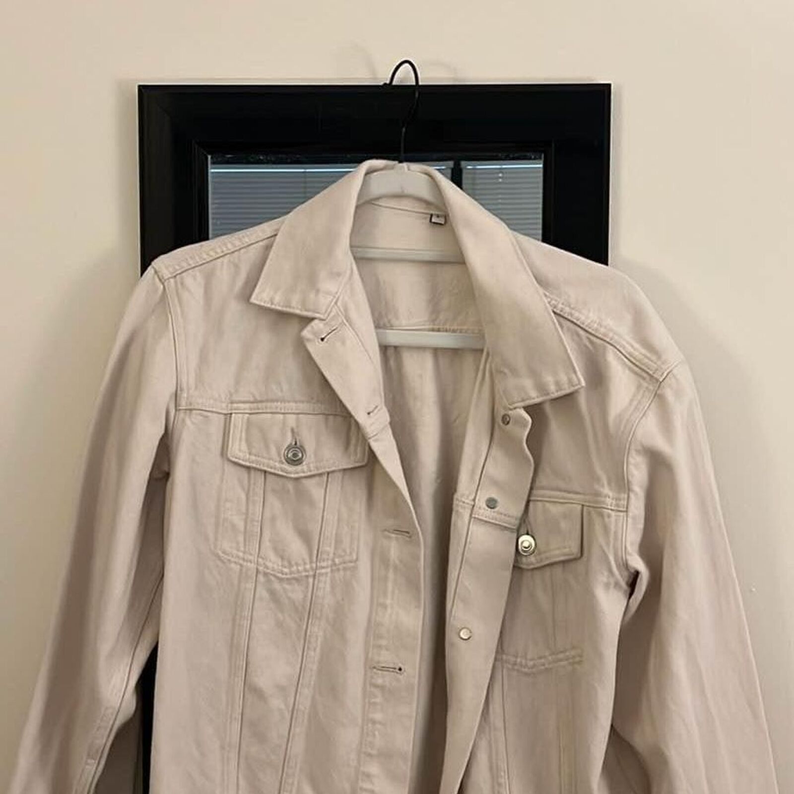 Muji Cream Denim Jacket Size US S / EU 44-46 / 1 - 3 Thumbnail