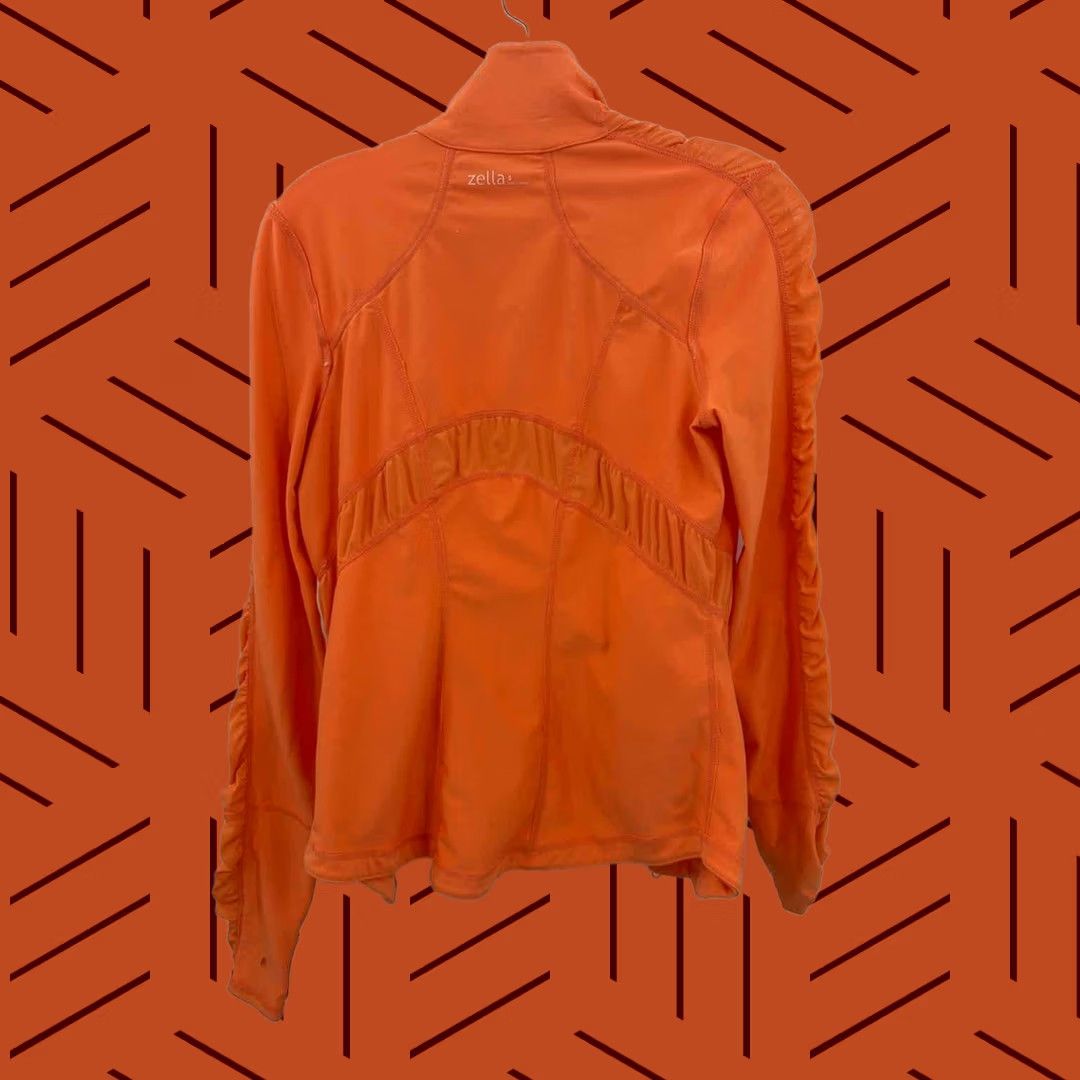 Vintage Pre-Owned Zella Orange Size Small Athletic Jacket Size S / US 4 / IT 40 - 1 Thumbnail