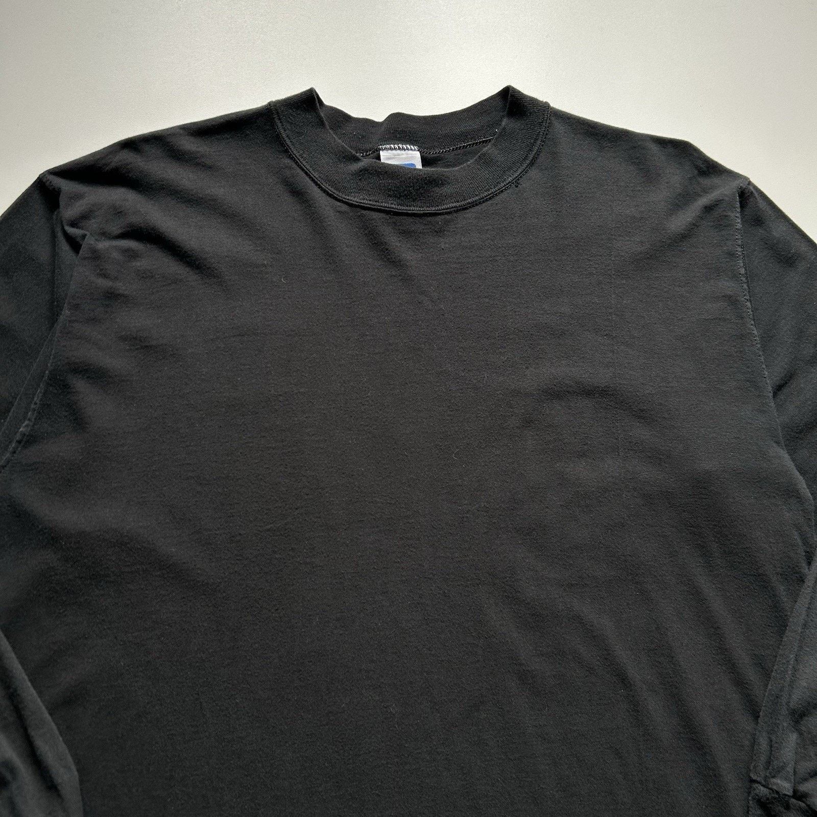 Russell Athletic Vintage 90s Russell Athletic Shirt XL Long Sleeve Black USA Size US XL / EU 56 / 4 - 2 Thumbnail