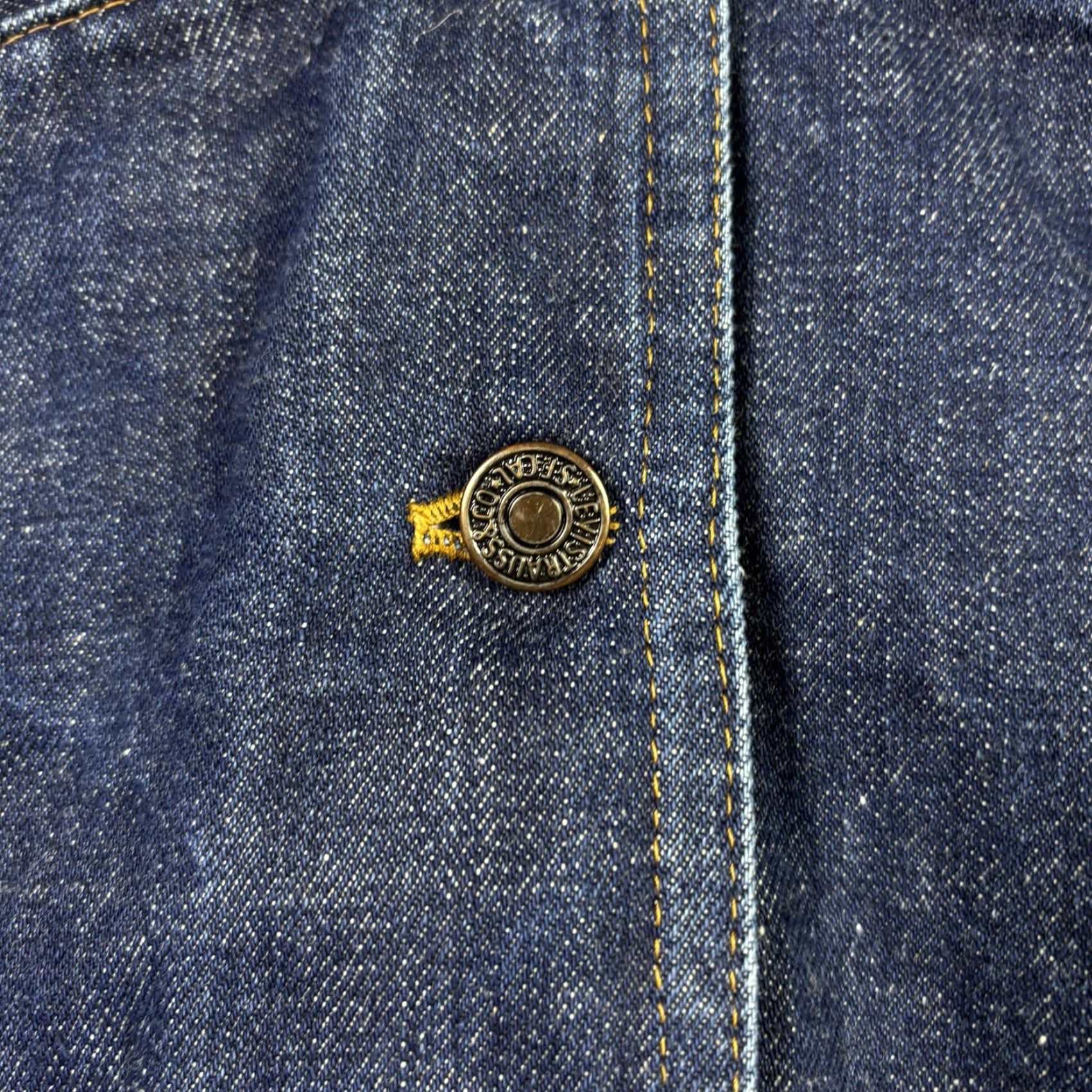 Levi's VINTAGE Levi's Denim Blazer Jacket Women's Small 70s 80s Dark Wash Blue Cotton Mid-Length Button Casual Size S / US 4 / IT 40 - 3 Thumbnail