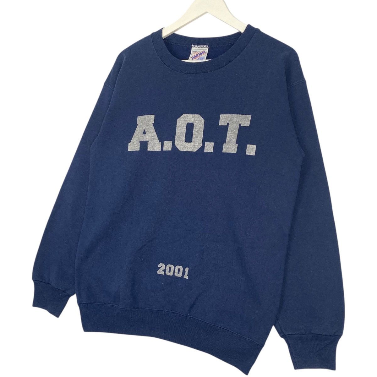 Vintage Vintage United Sport Crewneck Sweatshirt Navy Blue Size M Size US M / EU 48-50 / 2 - 2 Thumbnail