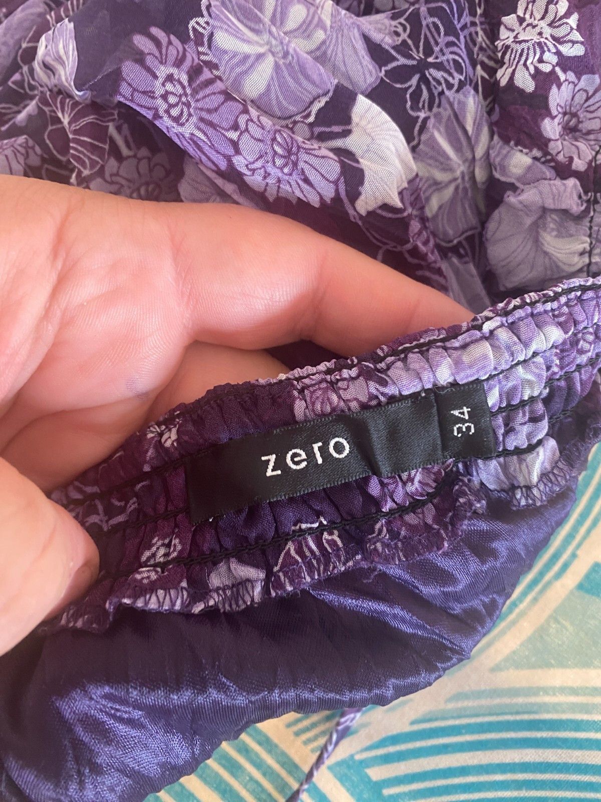 Other Zero dress purple floral midi size 6 L24 Size M / US 6-8 / IT 42-44 - 3 Thumbnail