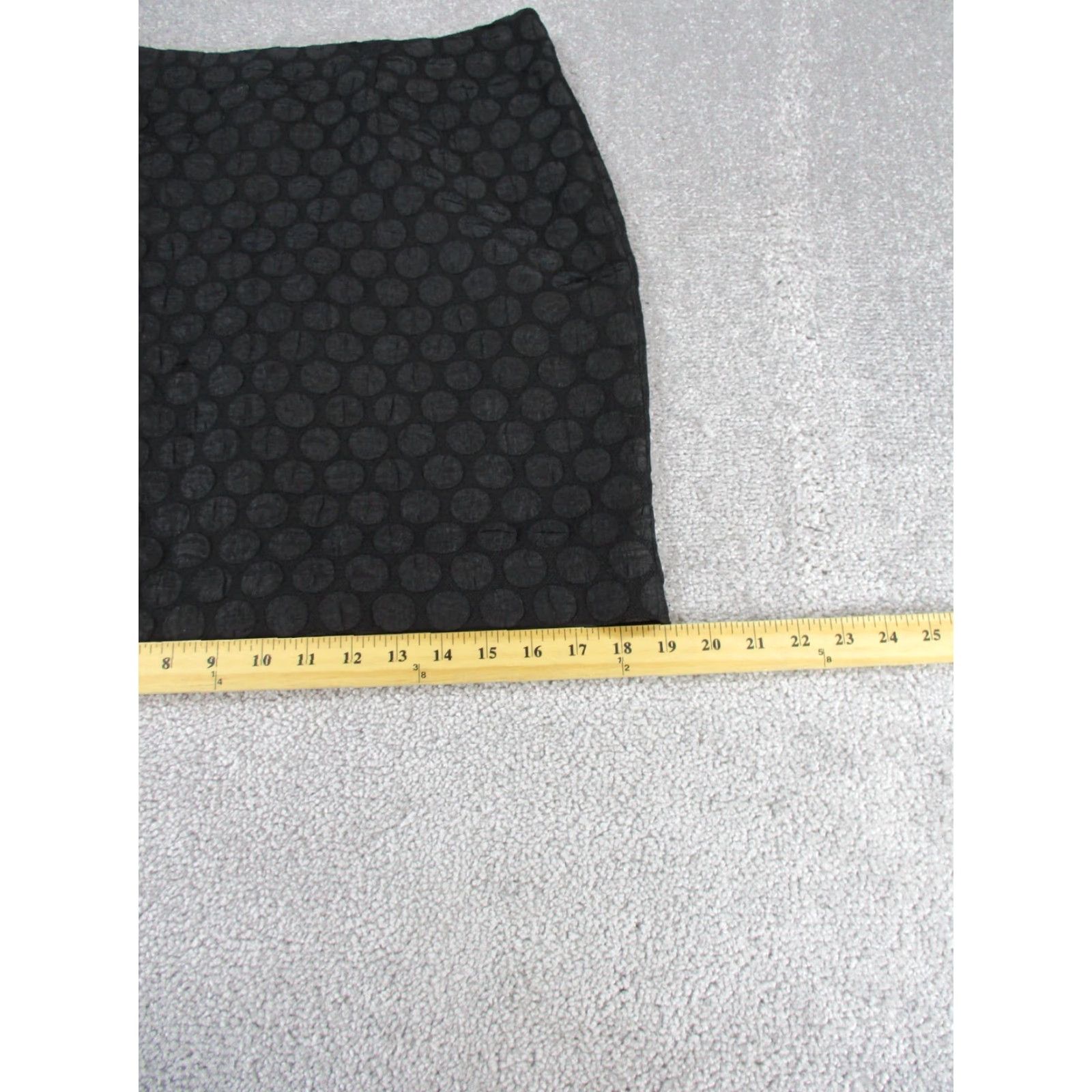 Anthropologie Maeve By Anthropologie Skirt Womens 8 Black Polka Dot Textured Pencil - Vintage not specified Size 30" / US 8 / IT 44 - 5 Thumbnail