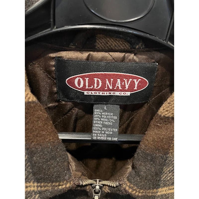 Old Navy VTG Old Navy Barn Work Jacket Mens Brown Tan Navy Full Zip L Size US L / EU 52-54 / 3 - 3 Thumbnail