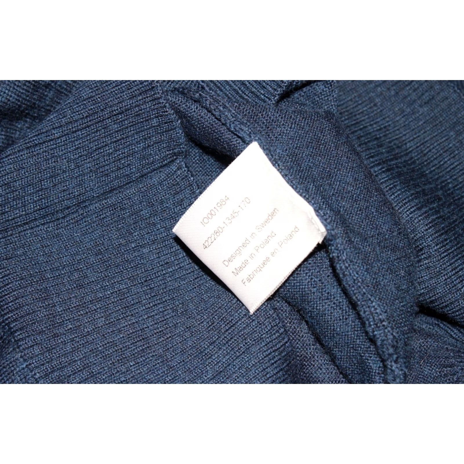 Vintage Stenstroms mens blue jumper pullover Size S 100% wool Size US S / EU 44-46 / 1 - 6 Thumbnail