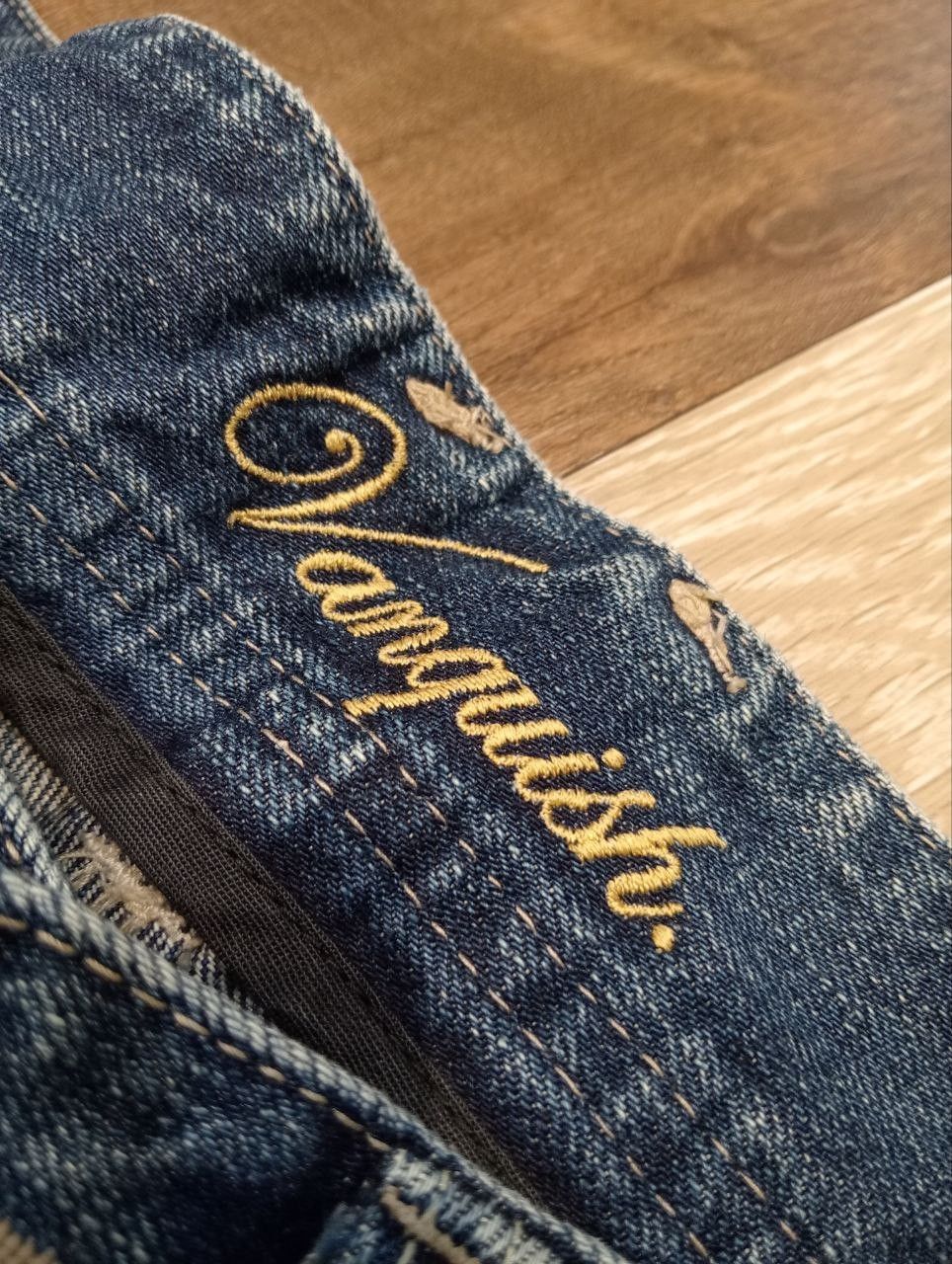 Vanquish VANQUISH GOLD JAPAN BLUE DISTRESSED DENIM PANTS Size US 34 / EU 50 - 9 Thumbnail