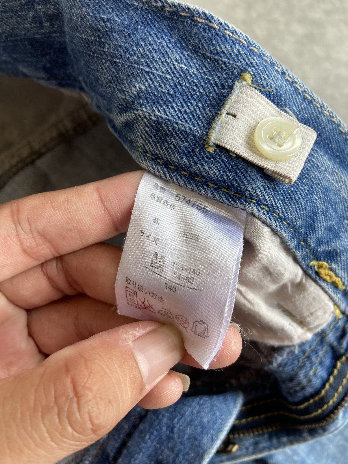 If Six Was Nine × Japanese Brand × Le Grande Bleu (L.G.B.) 💥BINDING OFFER💥Batsu Rock Studio Denim Pants Size US 29 - 13 Thumbnail