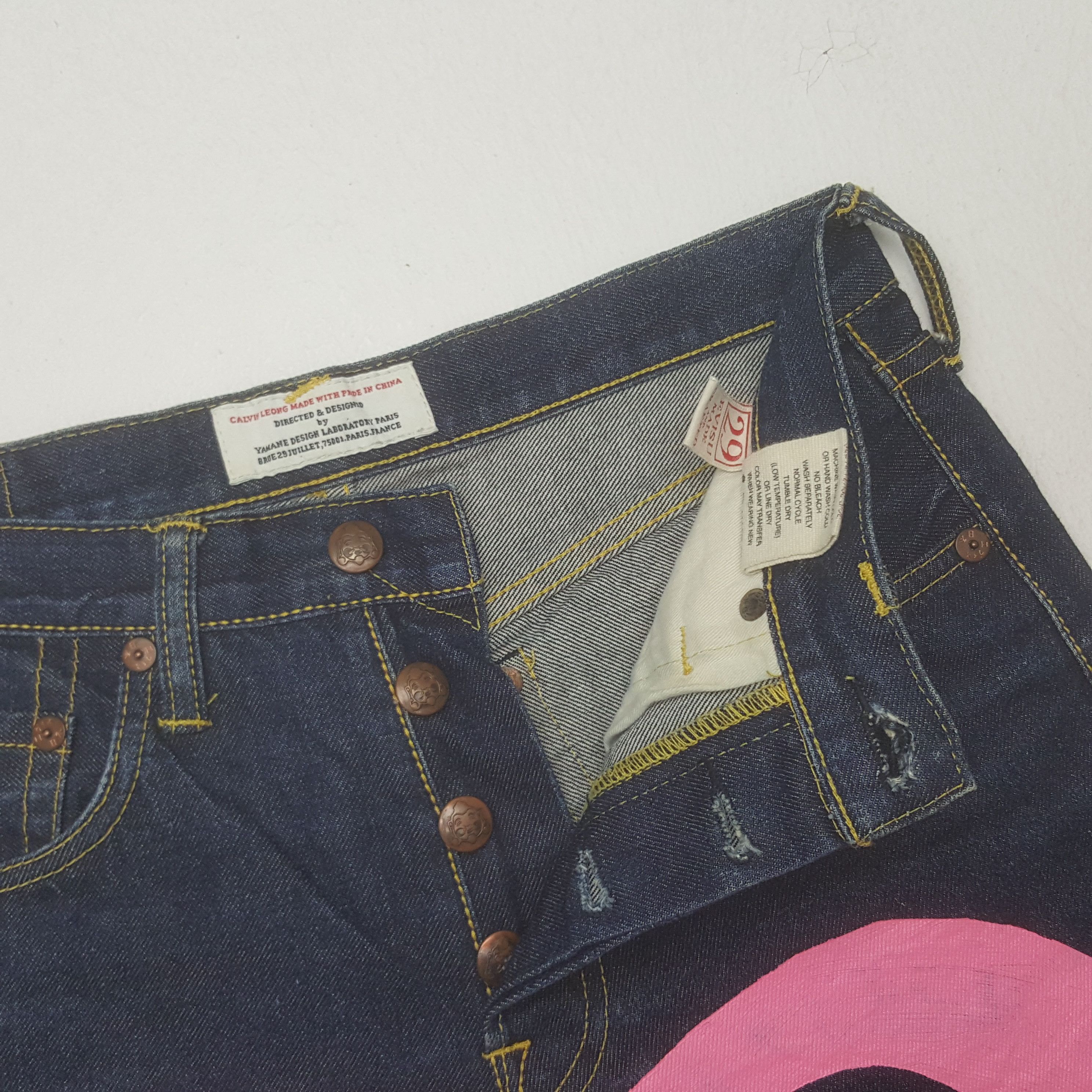 Japanese Brand × Vintage Vintage Evisu Donna Osaka Custom Daicock Jeans Size US 29 - 7 Thumbnail