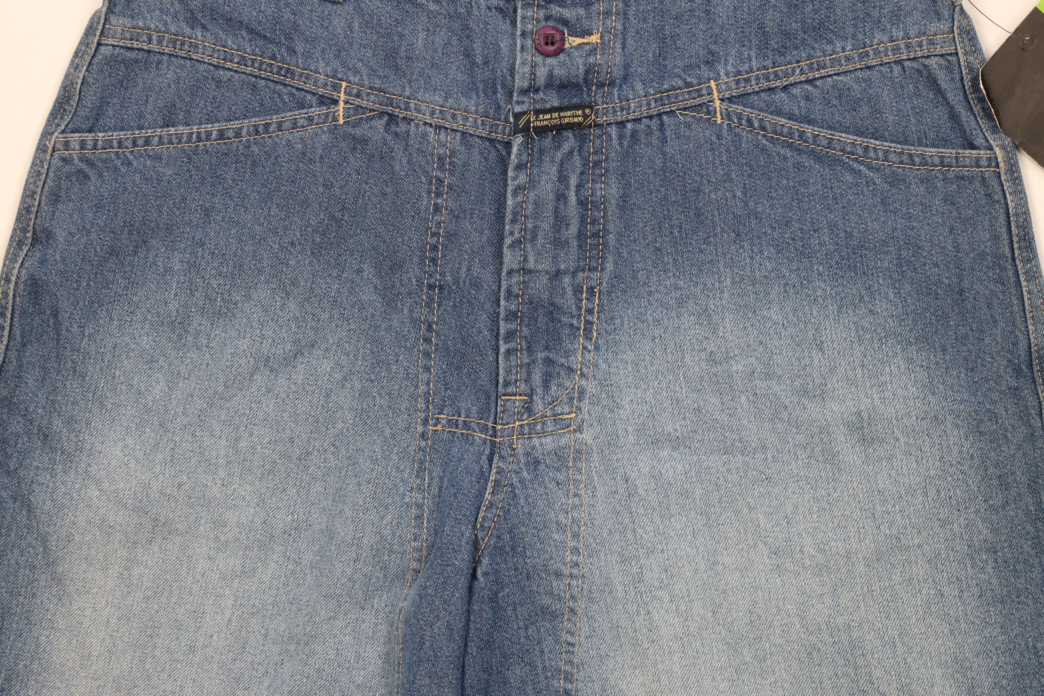 Marithe + Francois Girbaud Deadstock Vintage 90s Marithe Francois Girbaud Denim Shorts Size US 31 - 3 Thumbnail