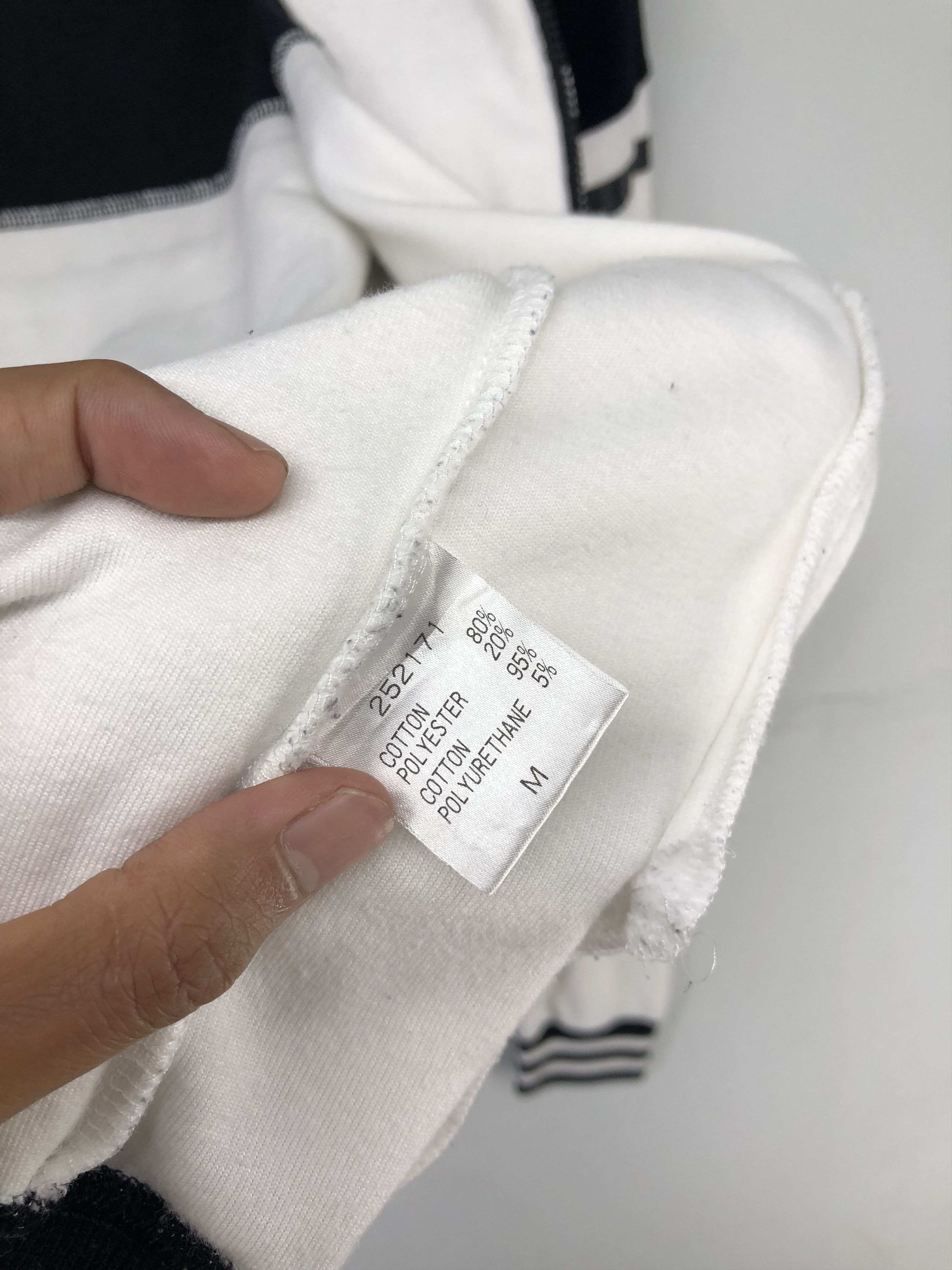 Japanese Brand 24karats Velour Full-Zip Track Jacket In Black And White Size US M / EU 48-50 / 2 - 18 Thumbnail