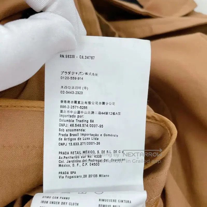 Miu Miu Miu Miu Women's Gray Cotton Jacket for Spring . Size L / US 10 / IT 46 - 9 Thumbnail