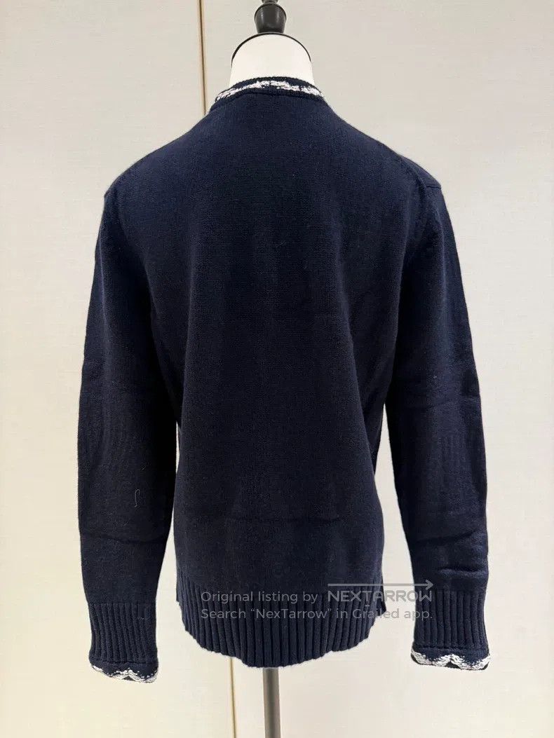 Chanel Chanel 21p dark blue lace double C round-neck knitted swea Size XS / US 0-2 / IT 36-38 - 2 Thumbnail
