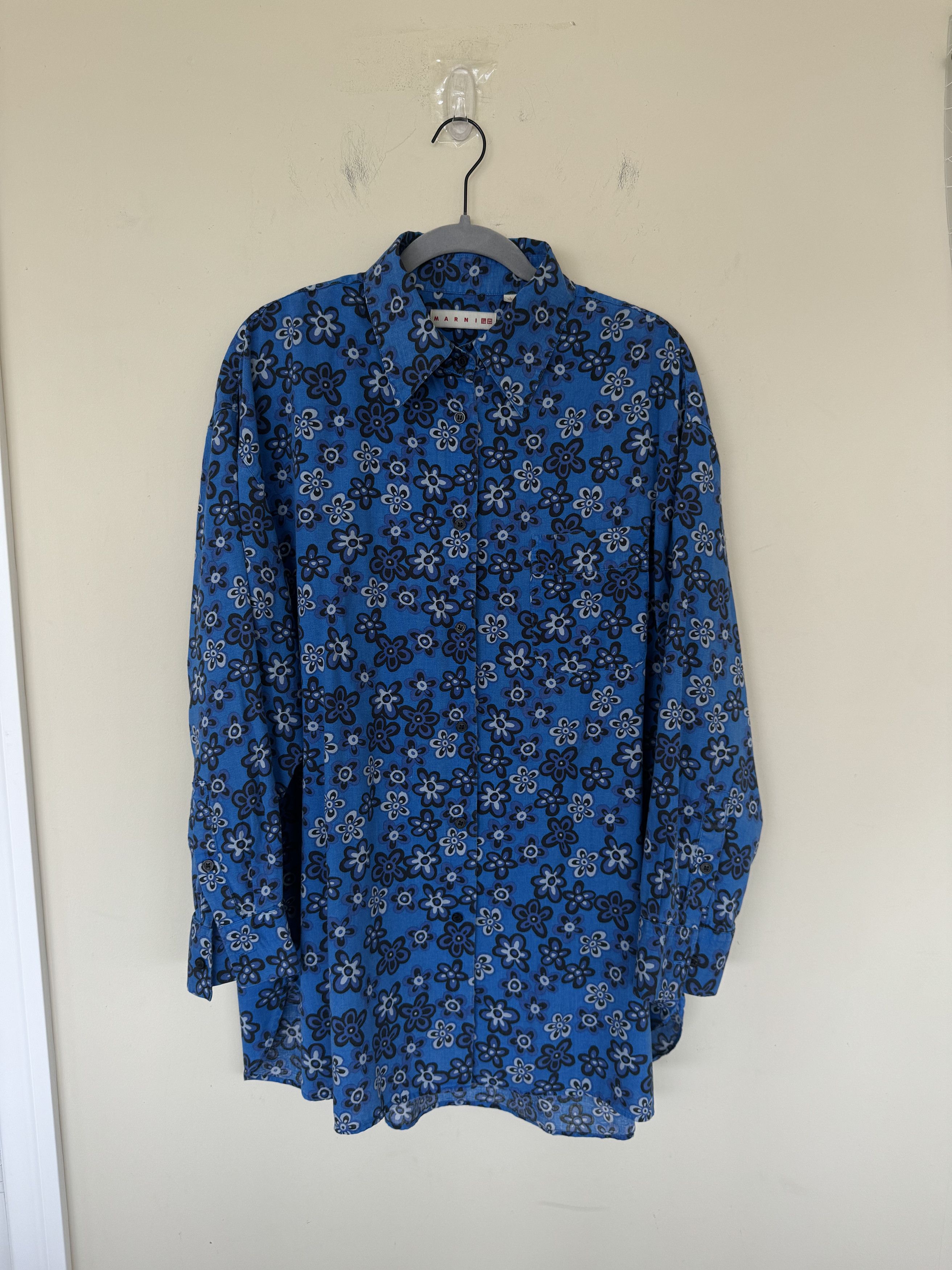 Marni × Uniqlo Marni Floral Button Up Size US L / EU 52-54 / 3 - 1 Thumbnail