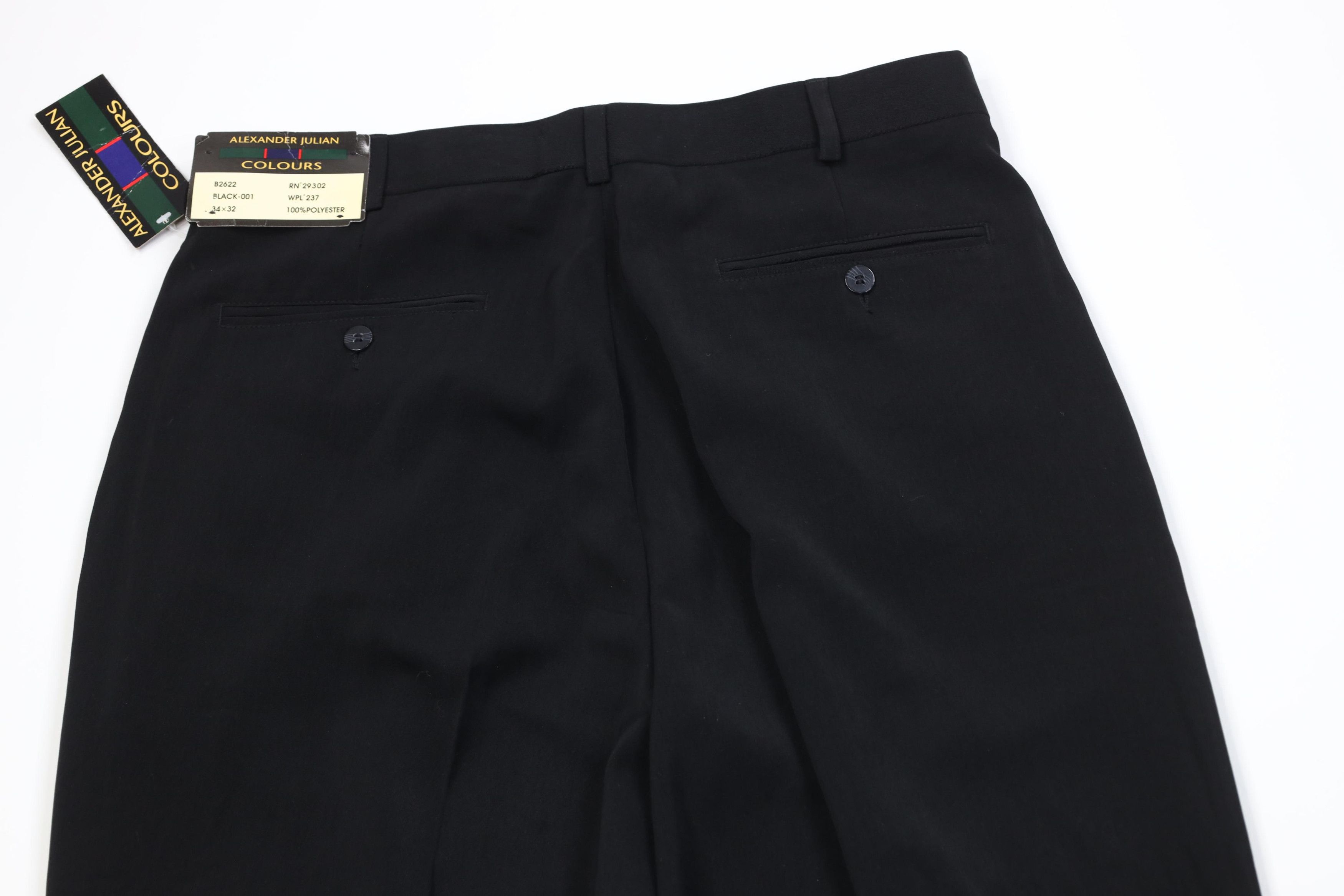 Vintage Deadstock Vintage 90s Streetwear Wide Leg Chino Pants Black Size US 34 / EU 50 - 12 Thumbnail