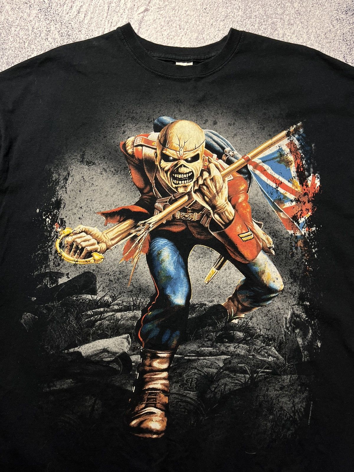 Band Tees Vintage Iron Maiden T-Shirt The Trooper 2013 Band Rock Y2K Size US XXL / EU 58 / 5 - 8 Thumbnail