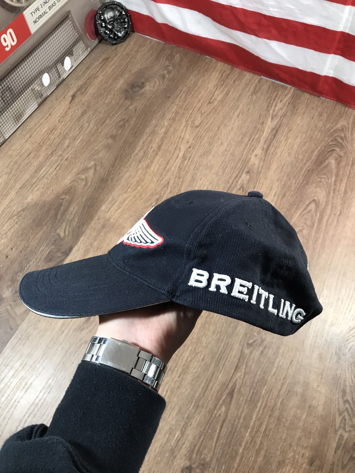 Breitling × Rolex × Vintage Vintage Official Breitling Cap Hat Embroidered Logo Racing Size ONE SIZE - 3 Thumbnail