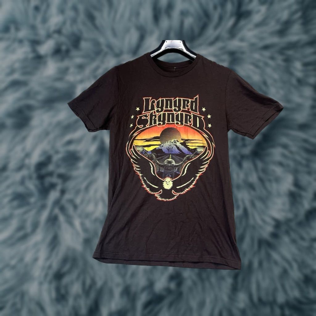 Vintage Lynyrd Skynyrd T-Shirt Brown Short Sleeve Crew Neck 100% Cotton Distressed Rock 70s Music Unisex Adults Size S Mens Womens Size S / US 4 / IT 40 - 1 Thumbnail