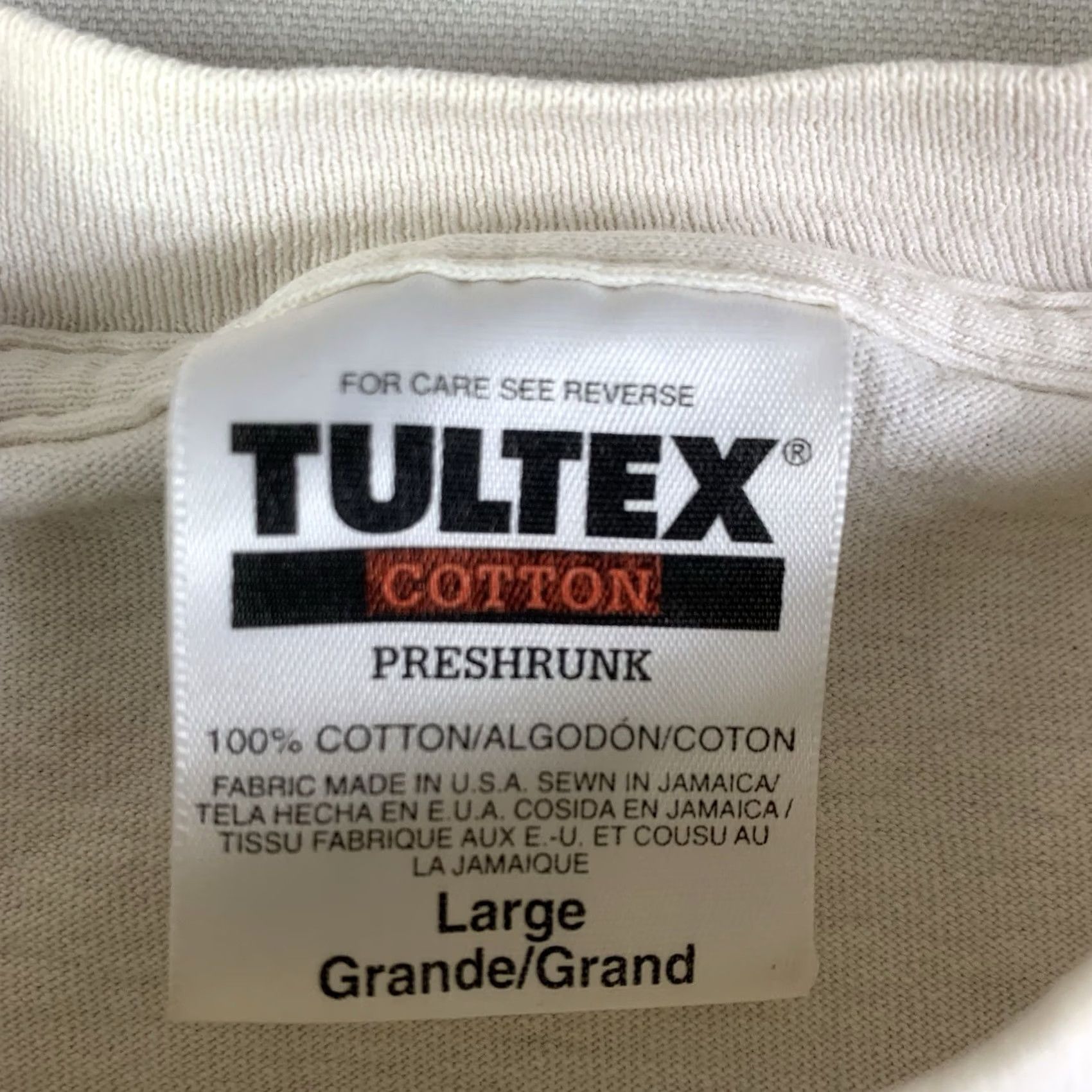 Tultex VINTAGE 90s Tultex Railroad T-Shirt Mens Large White Crew Neck Cotton LV&T Rhyolite Depot Made in USA Shirt Size US L / EU 52-54 / 3 - 2 Thumbnail