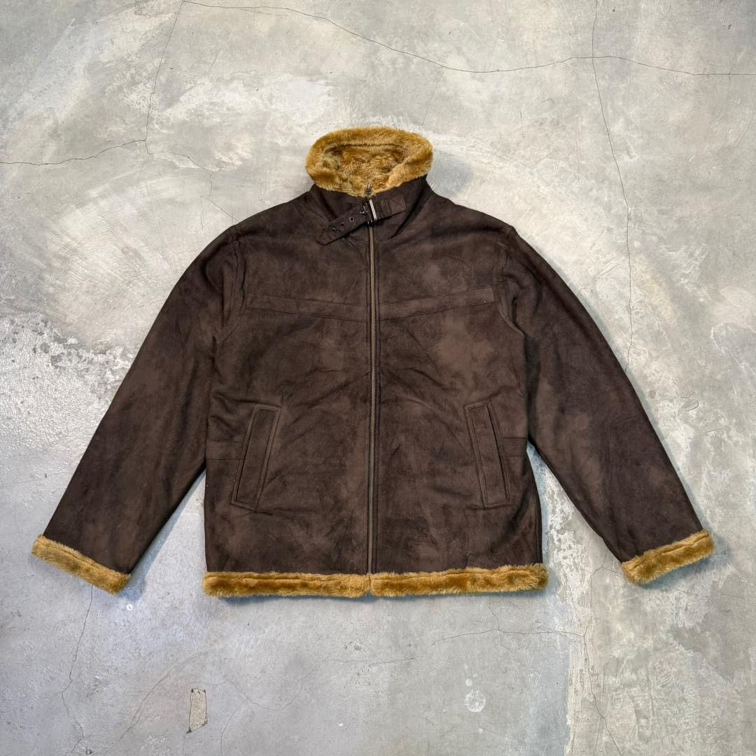 Japanese Brand Japanese Brand Next Standard Sherpa Suede Leather Jacket Size US XL / EU 56 / 4 - 1 Thumbnail