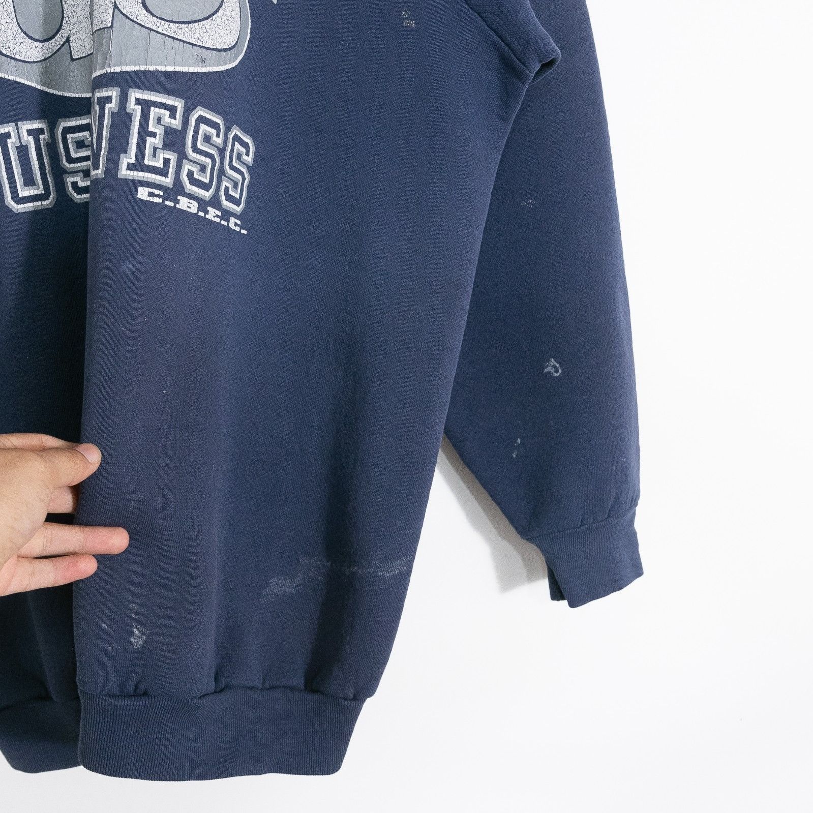 Vintage Vintage 90s University Nebraska Omaha Sweatshirt Mens XL Size US XL / EU 56 / 4 - 5 Thumbnail