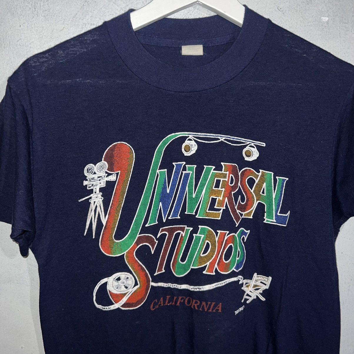 Vintage 70s Vintage Universal Studios Medium T-Shirt Navy Size US M / EU 48-50 / 2 - 2 Thumbnail