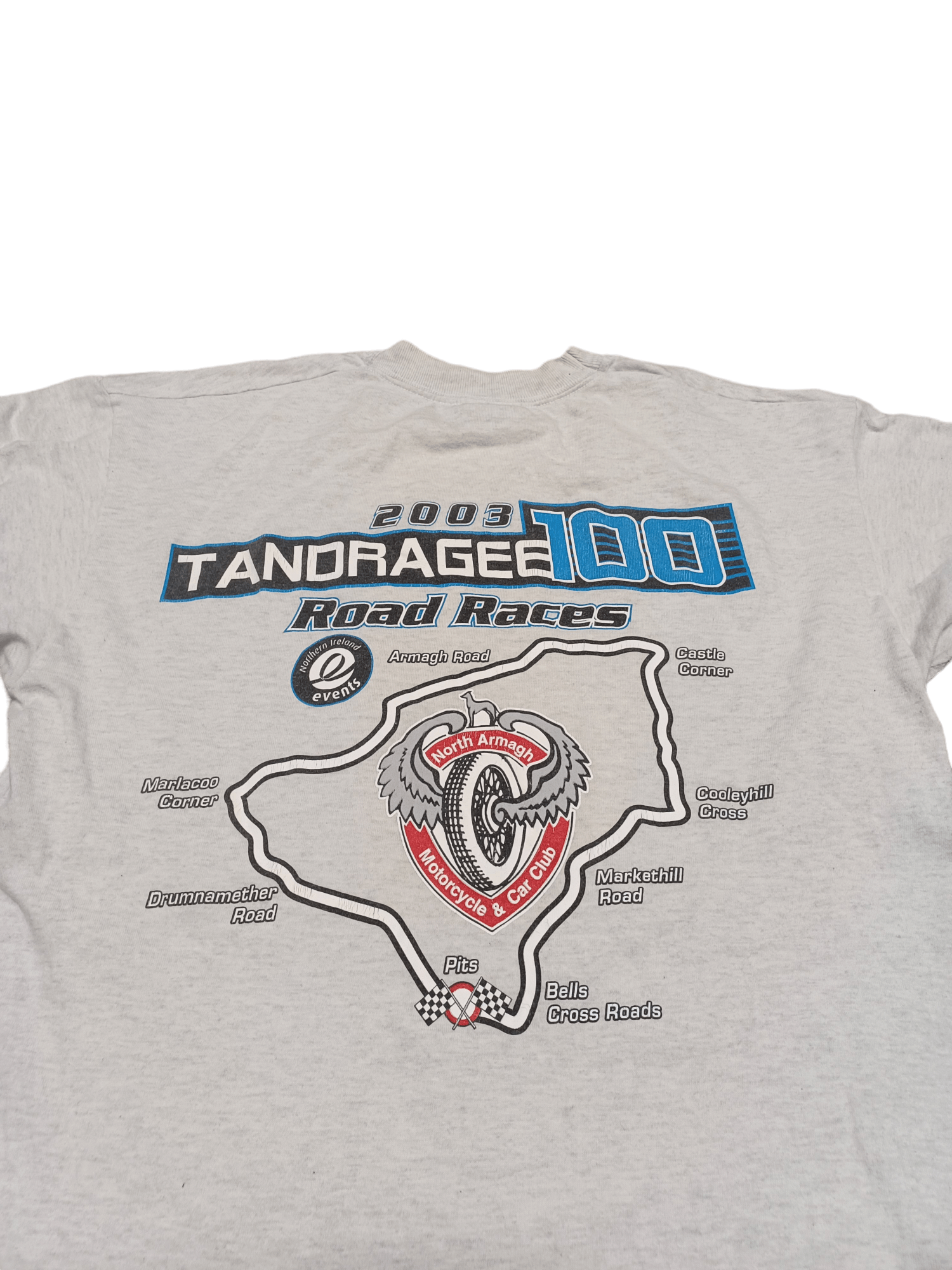 Fruit Of The Loom 2003 VINTAGE UK BIKE FOTL RACING BOTH SIDES PRINTED TEE Size US M / EU 48-50 / 2 - 4 Thumbnail