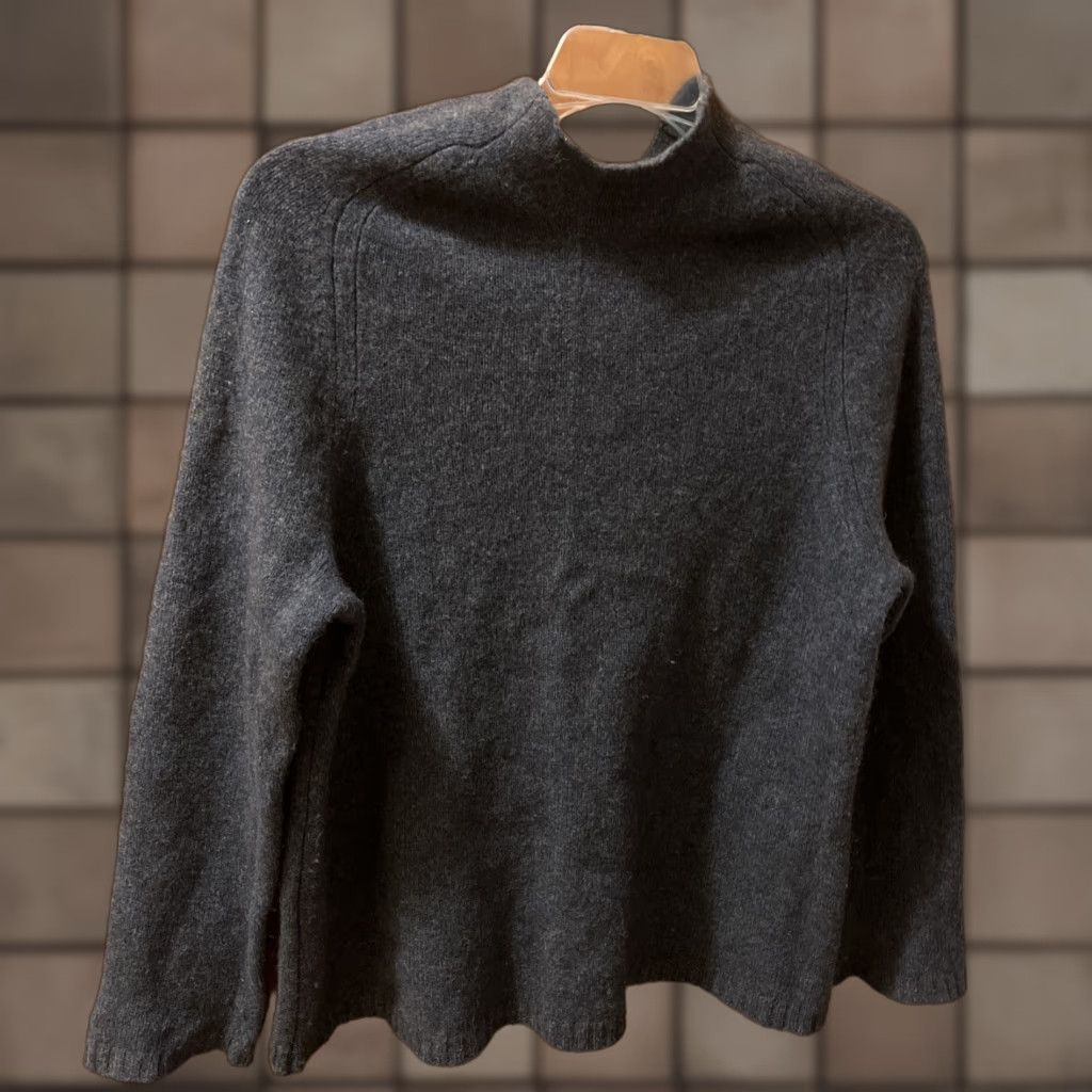 Vintage VINTAGE Jarbo Womens Sweater Pullover Wool Merino Long Sleeve Mock Neck Blue Small All Seasons Size XS / US 0-2 / IT 36-38 - 1 Thumbnail