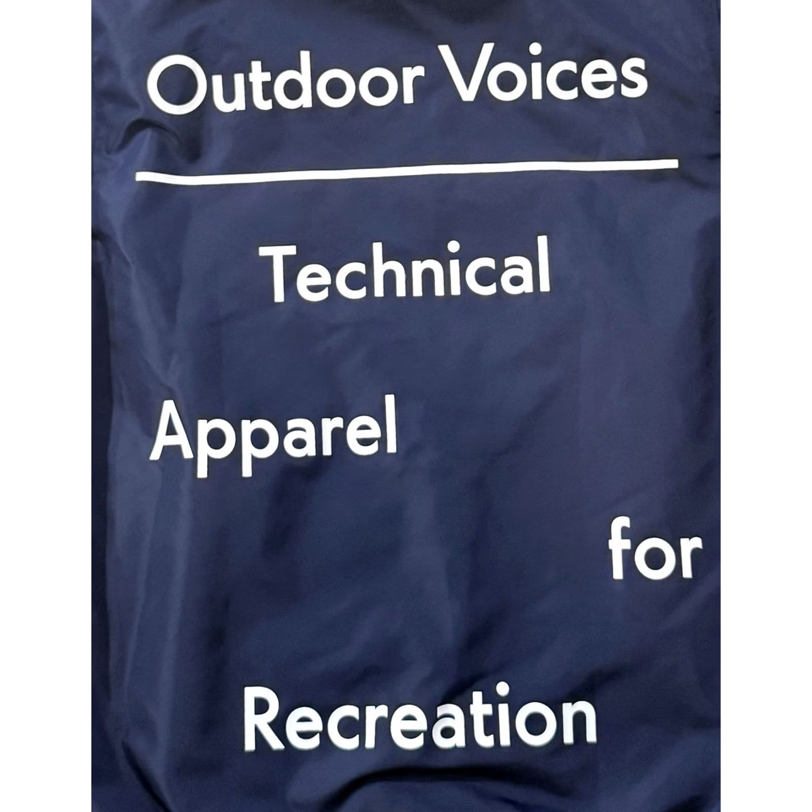 Outdoor Voices Outdoor Voices Bomber Jacket Medium Mens Blue Nylon Softshell Zip Pockets Lined Vintage No Size US M / EU 48-50 / 2 - 4 Thumbnail