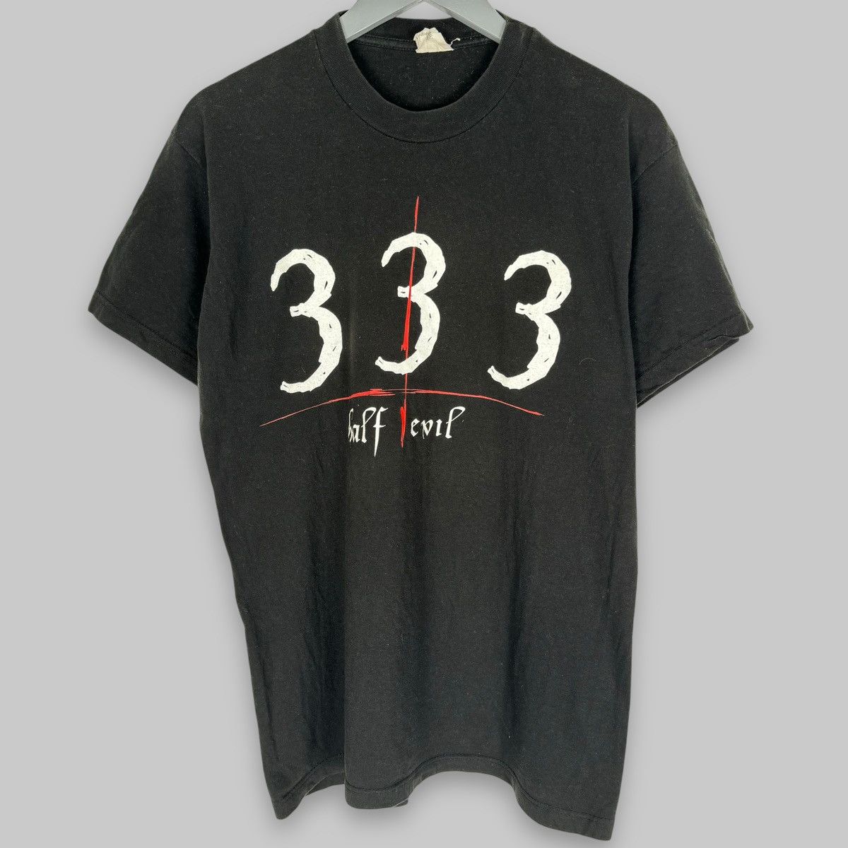 Vintage Vintage 90s 333 Half Evil Rare Design T Shirt Size US L / EU 52-54 / 3 - 1 Thumbnail