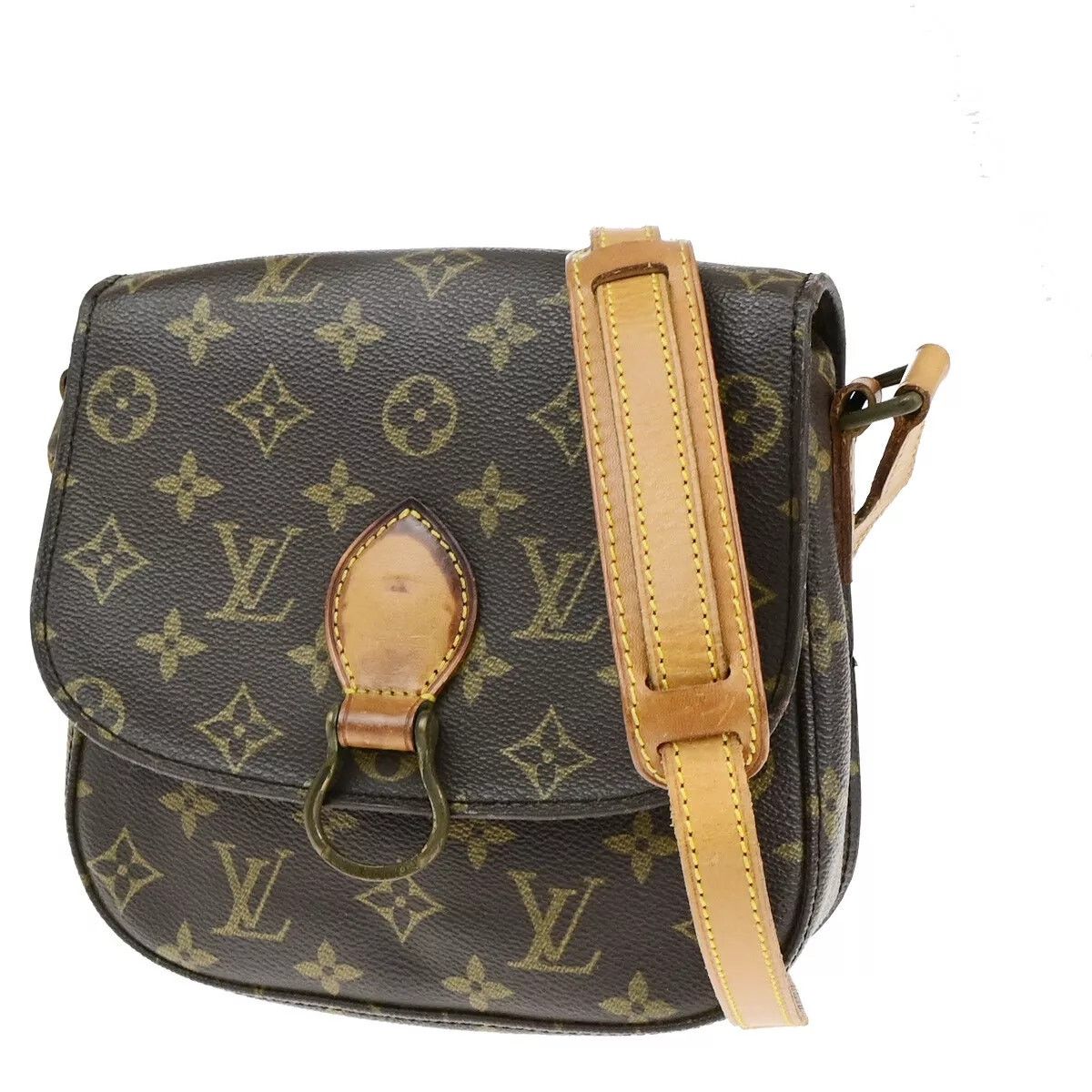 Louis Vuitton Monogram Saint Cloud Mm Shoulder Bag Brown, Women's
