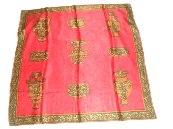 Other Vintage square silk travel scarf with an 'Antique' theme. Size ONE SIZE - 1 Thumbnail
