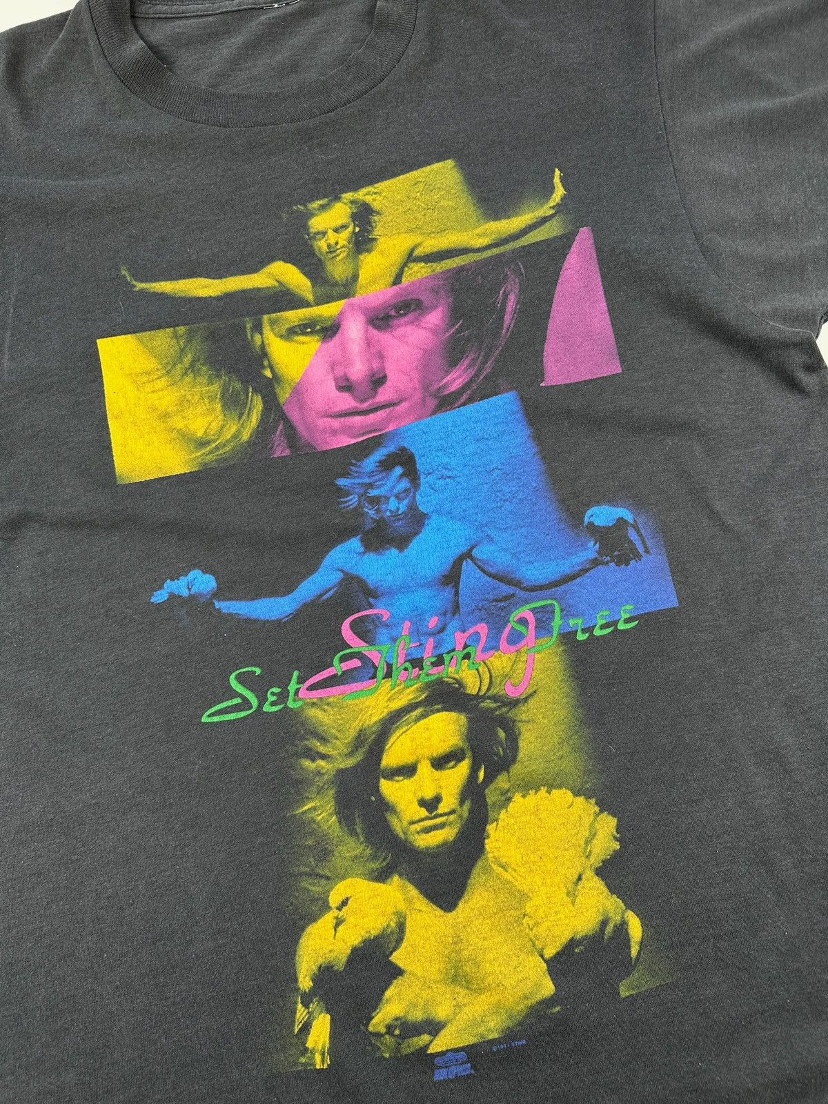 Band Tees × Vintage Vintage Sting T Shirt Rock Punk Tee 90s art Size US L / EU 52-54 / 3 - 7 Thumbnail