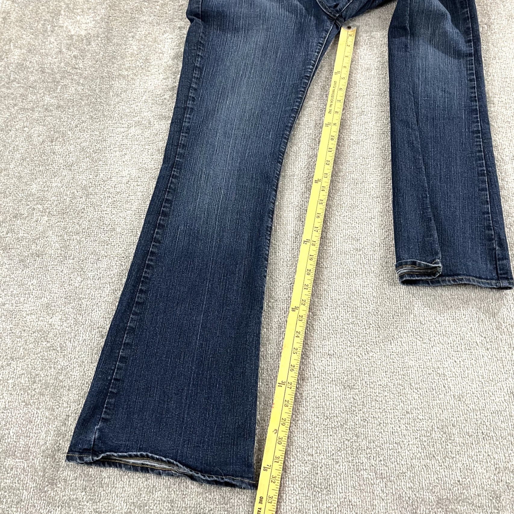 Paige PAIGE Jeans Women Size 32 Noah Flared Blue Denim Stretch Mid Rise 5-Pocket Jeans Womens Size 24" / US 00 / IT 34 - 5 Thumbnail