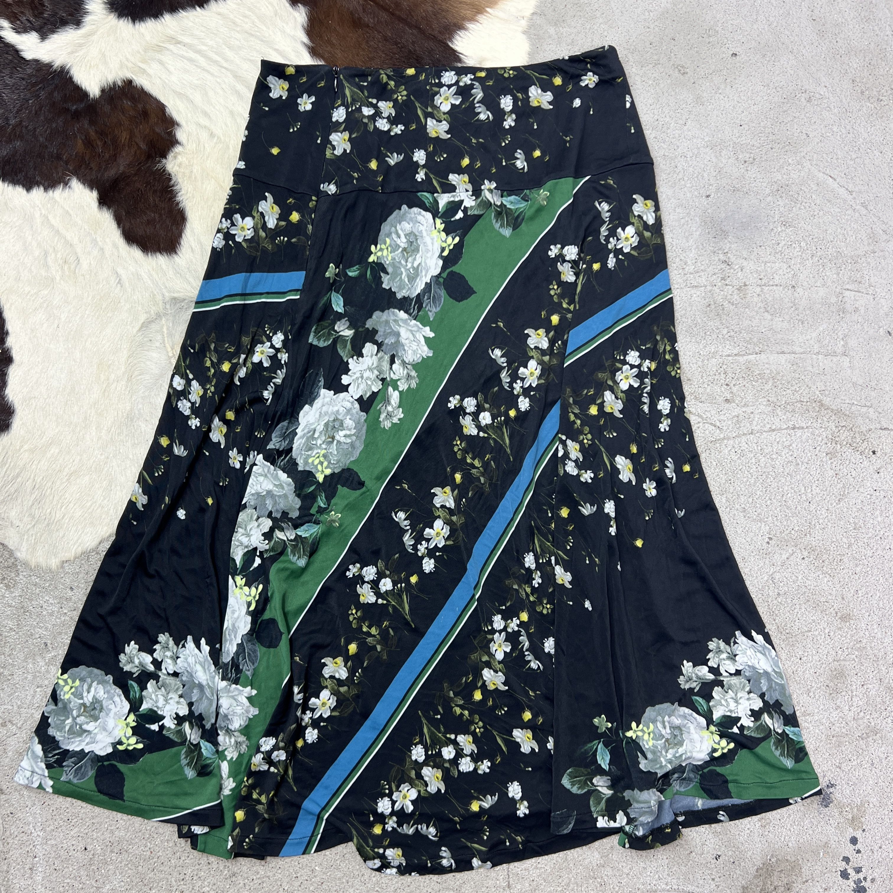 Erdem Vintage Casual Preppy Floral Boho Maxi Skirt 00s Size 27" / US 4 / IT 40 - 6 Thumbnail