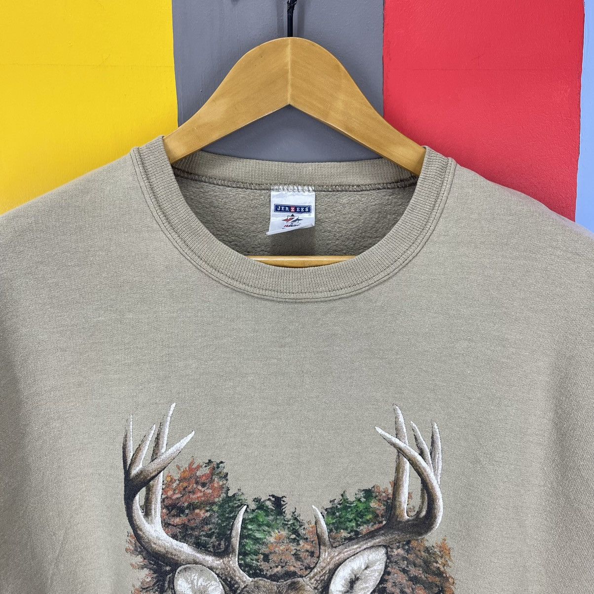 Jerzees Y2K Vintage DEER STAG by JERZEES Sweatshirt #1977/12 Size US XL / EU 56 / 4 - 2 Thumbnail
