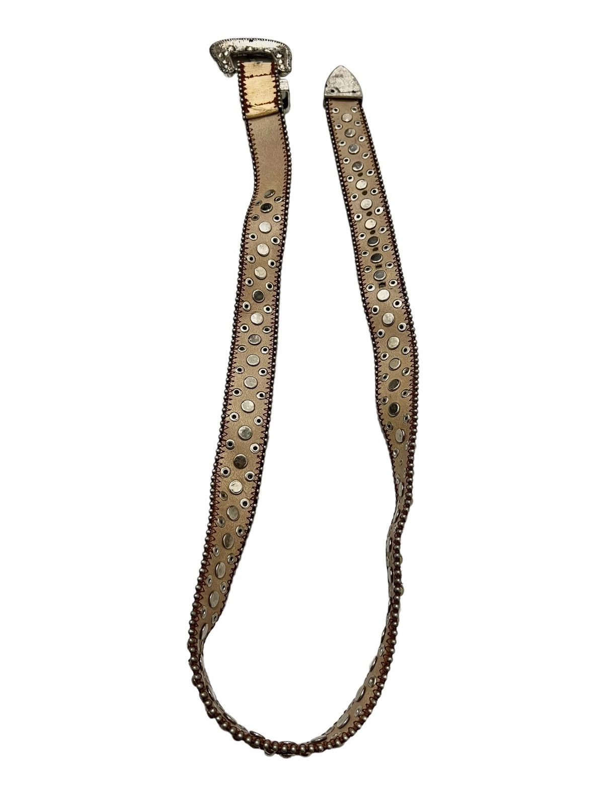 If Six Was Nine × Le Grande Bleu (L.G.B.) Y2k studed crystal distressed belt Size ONE SIZE - 3 Thumbnail