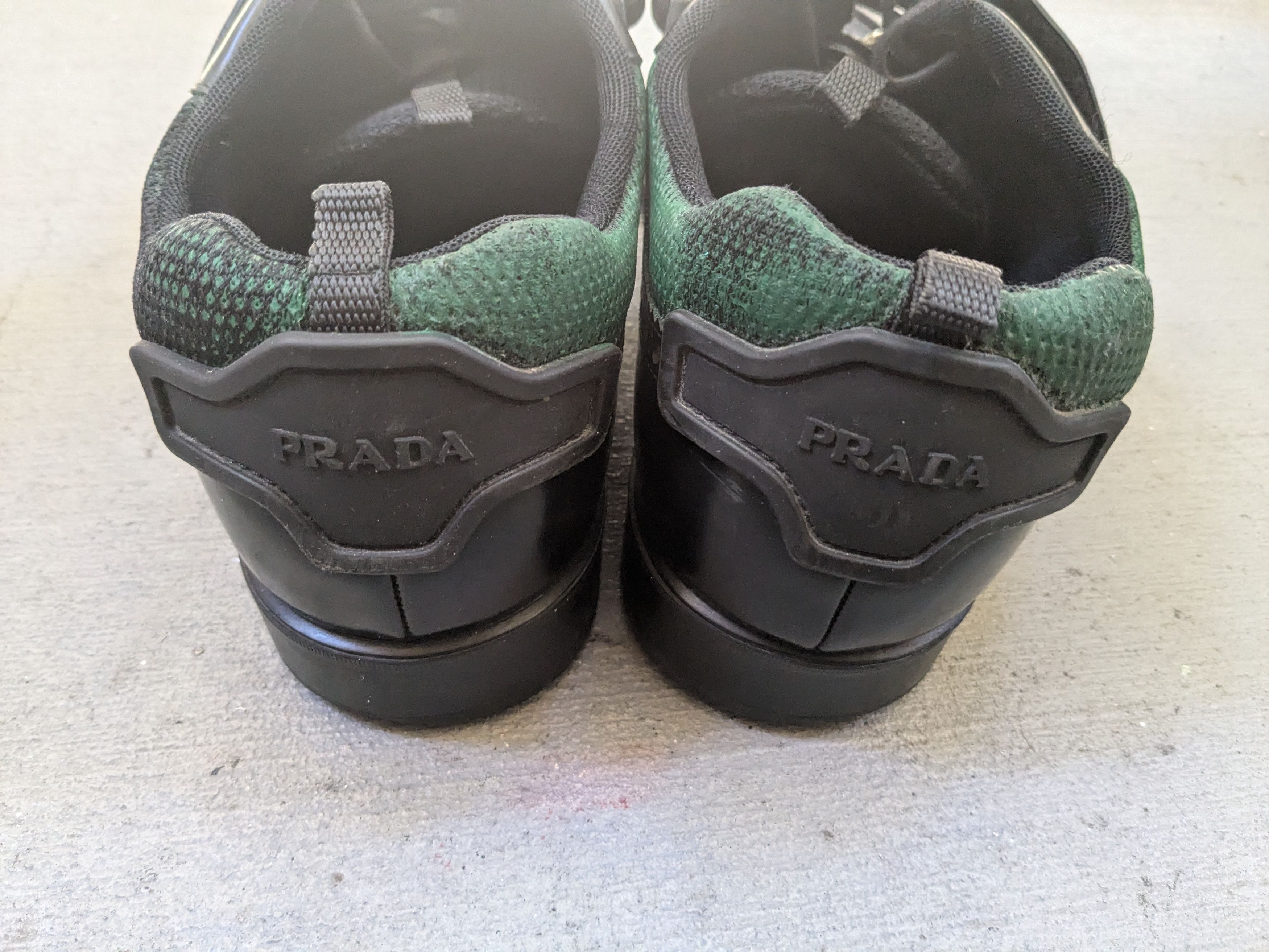 Prada Prada Brogues Wingtips Black Green 10.5 Strap Leather Size US 10.5 / EU 43-44 - 16 Thumbnail