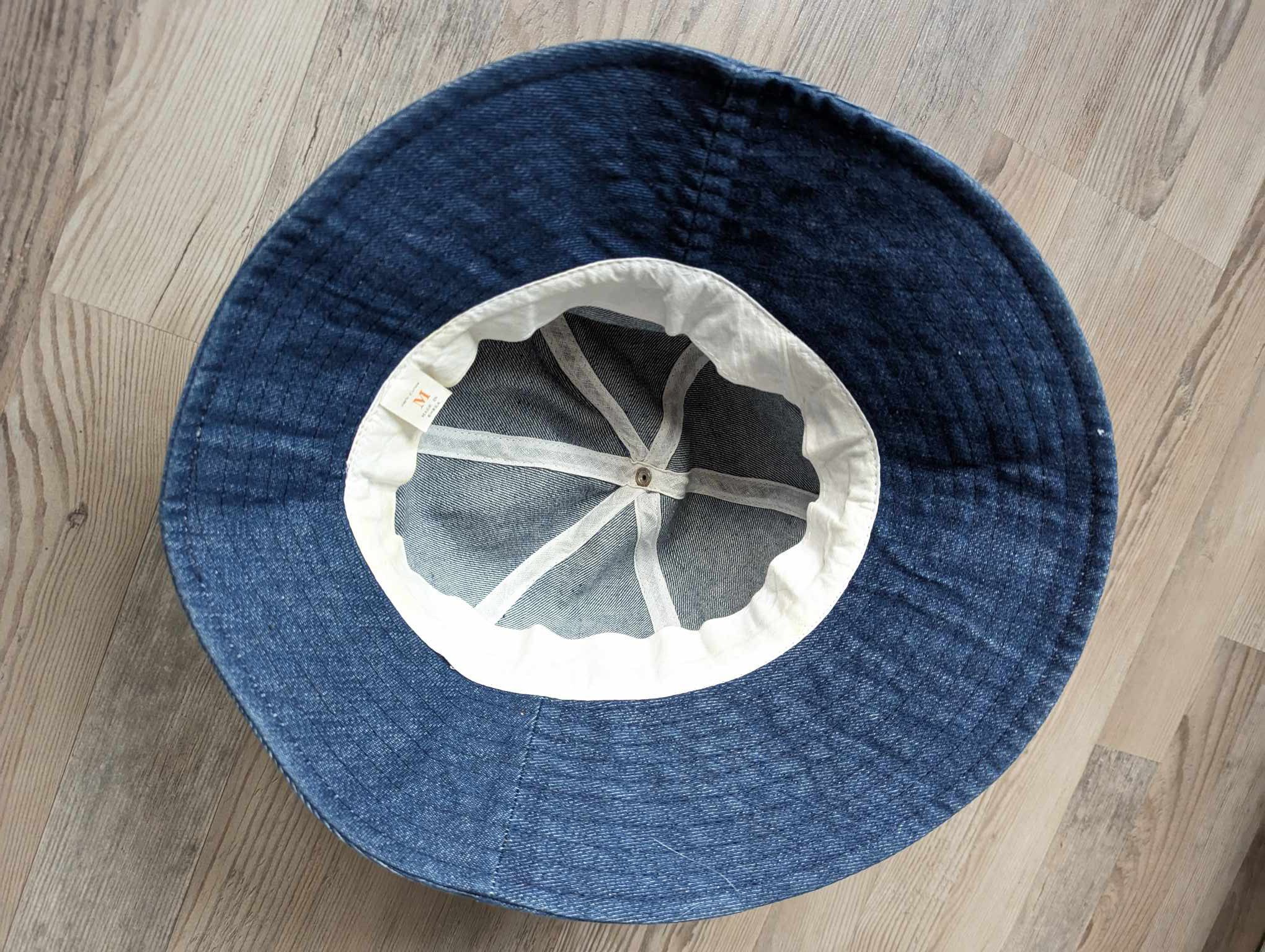 Japanese Brand Vintage Denim Bucket Hat Made in Korea indigo jeans rare Size ONE SIZE - 4 Thumbnail